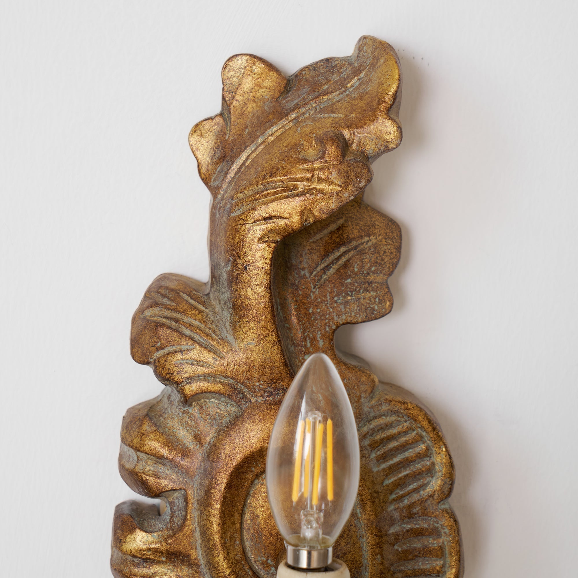 Louis Indoor Wall Lamp Wood - Lamp Copper