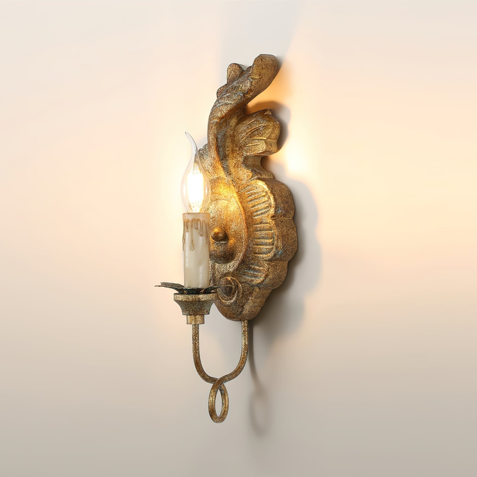 Louis Indoor Wall Lamp Wood - Lamp Copper