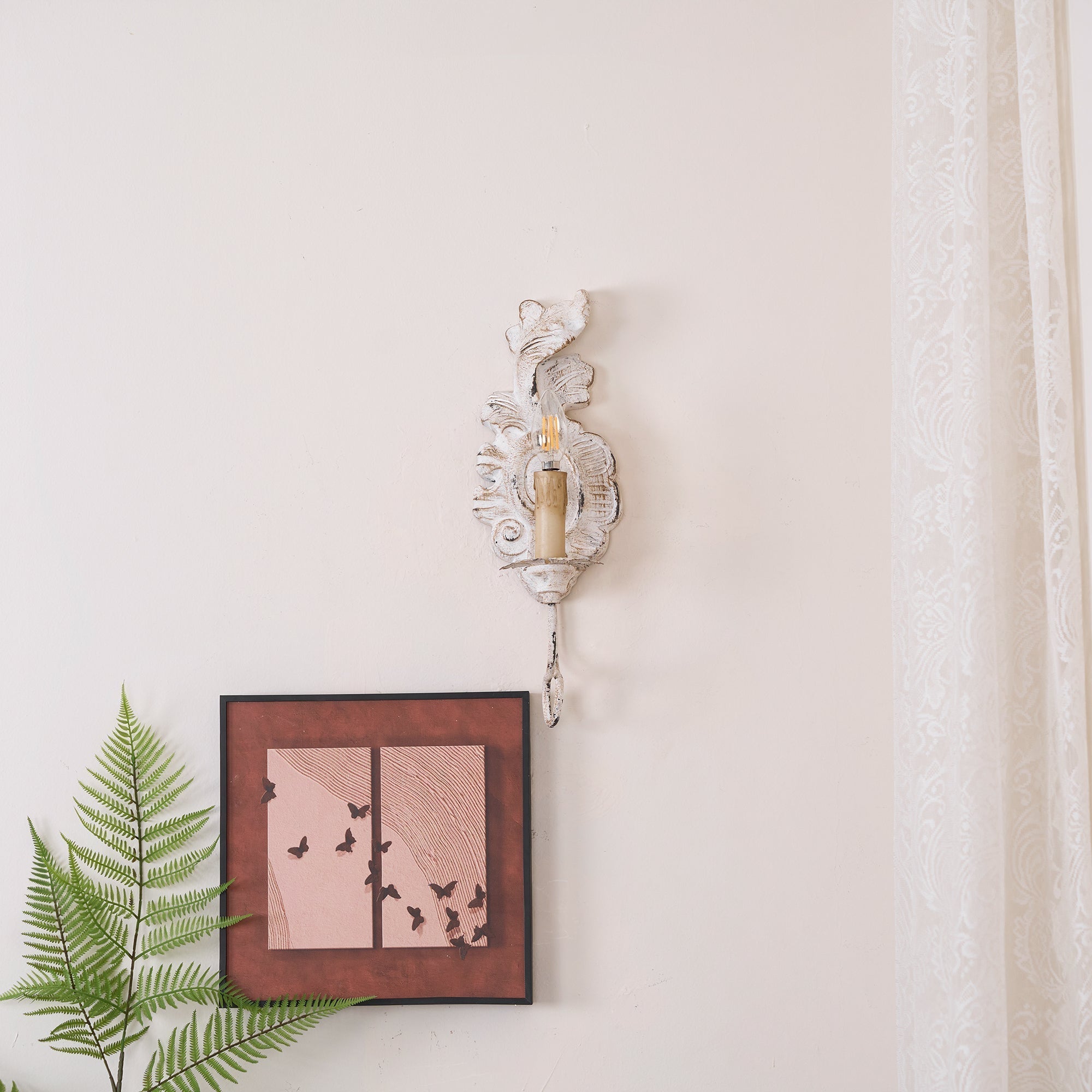 Louis Indoor Wall Lamp Wood - Lamp Copper