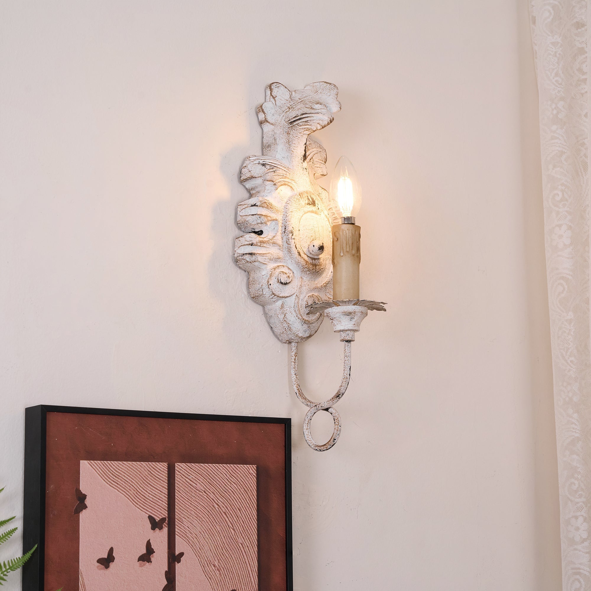 Louis Indoor Wall Lamp Wood - Lamp Copper