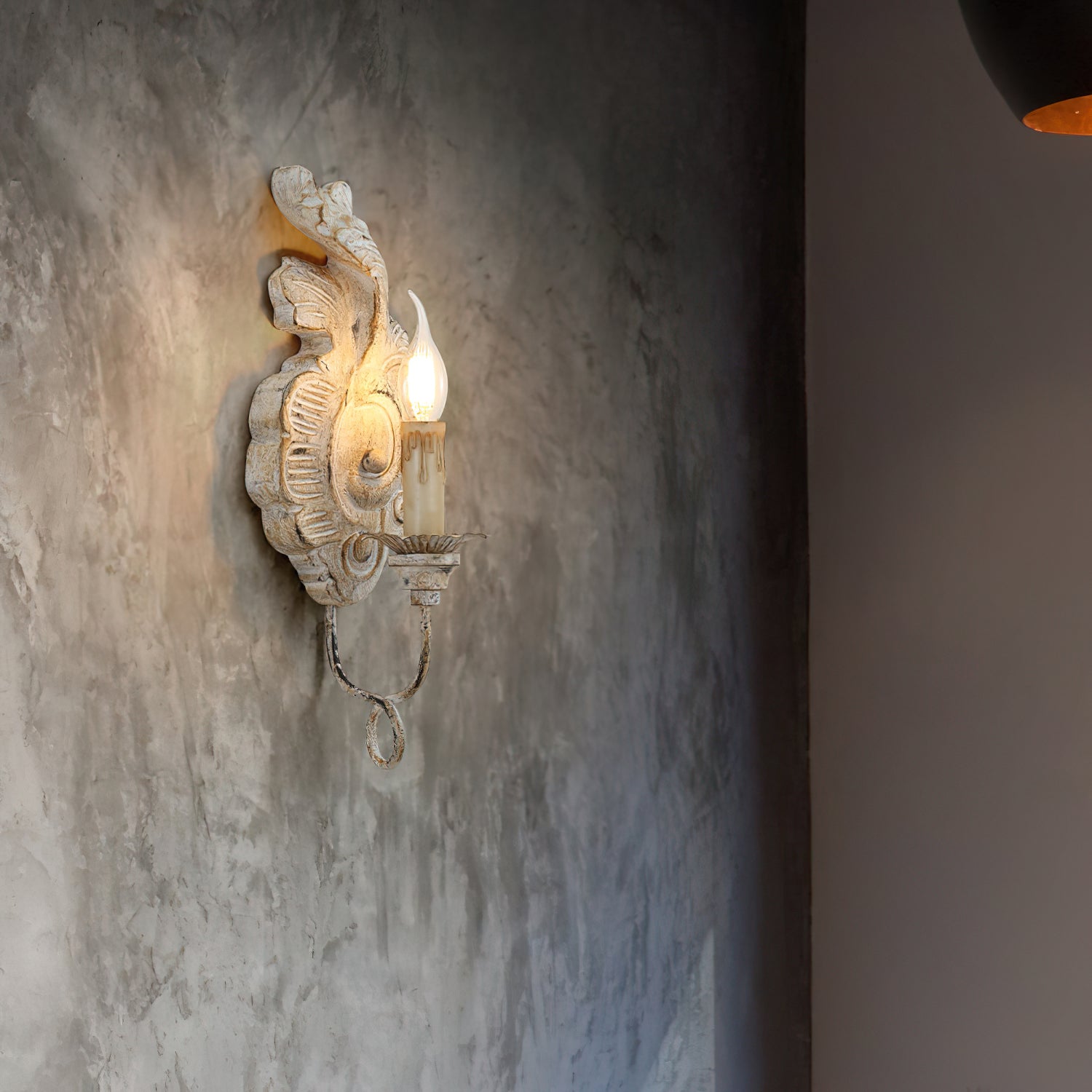 Louis Indoor Wall Lamp Wood - Lamp Copper
