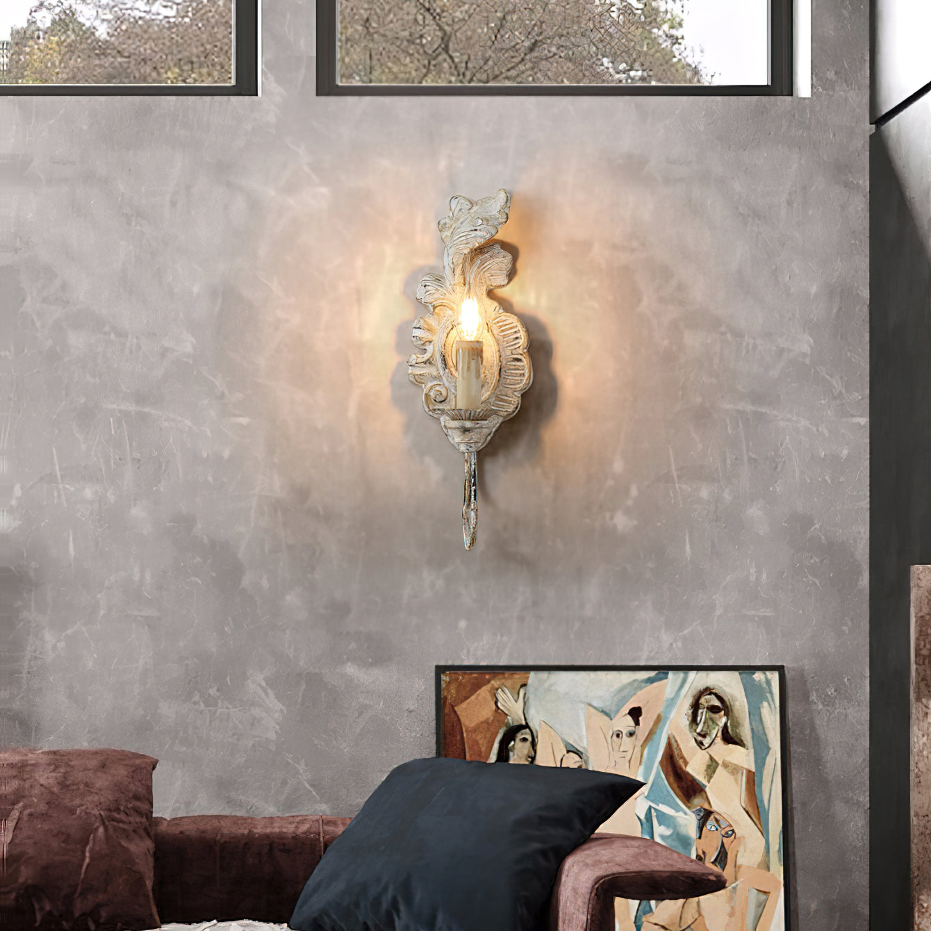 Louis Indoor Wall Lamp Wood - Lamp Copper