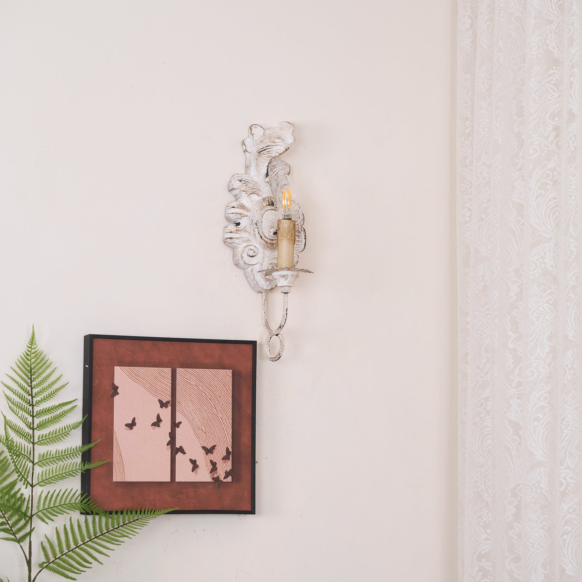 Louis Indoor Wall Lamp Wood - Lamp Copper