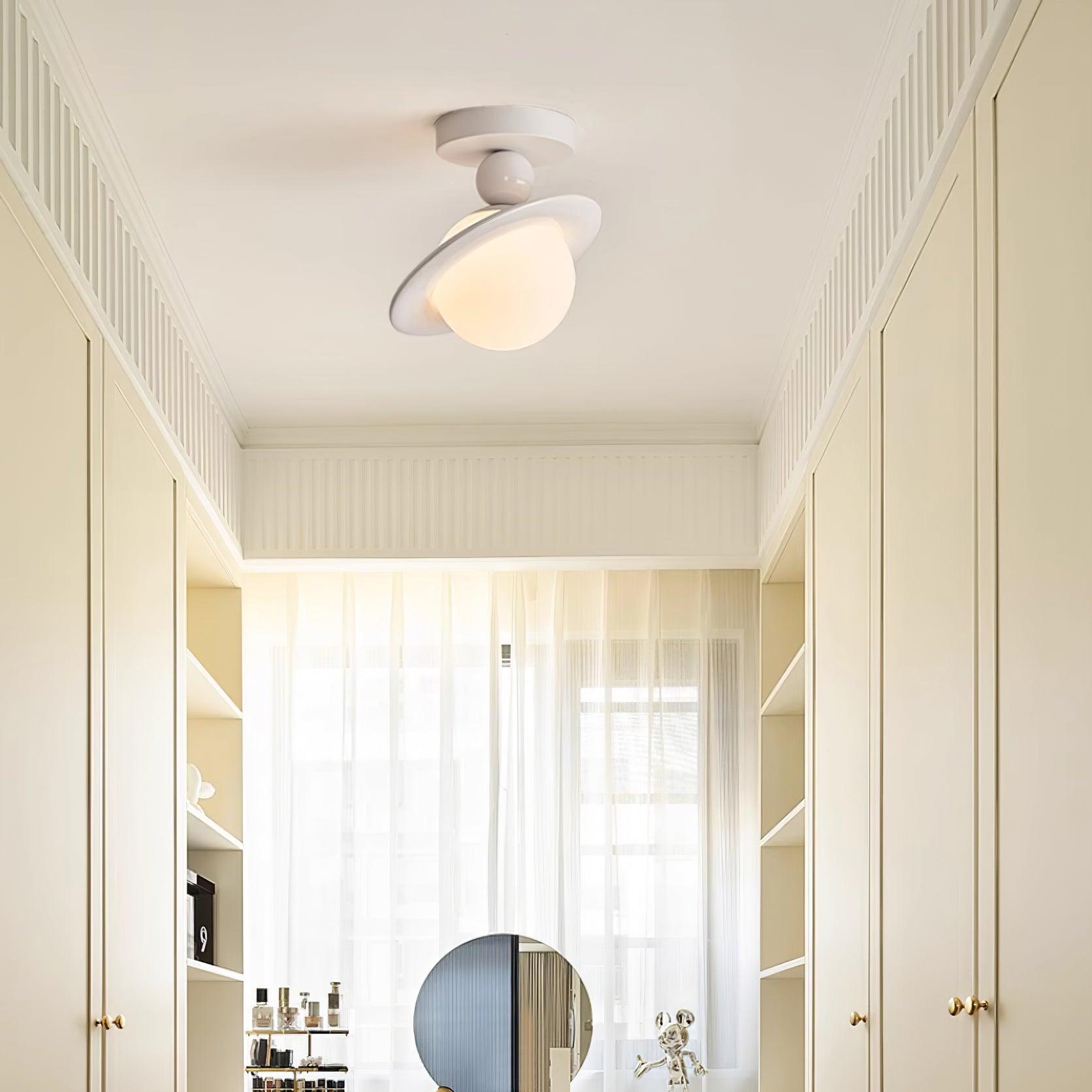 Pivoro Red and White Ceiling Light - Lamp Copper
