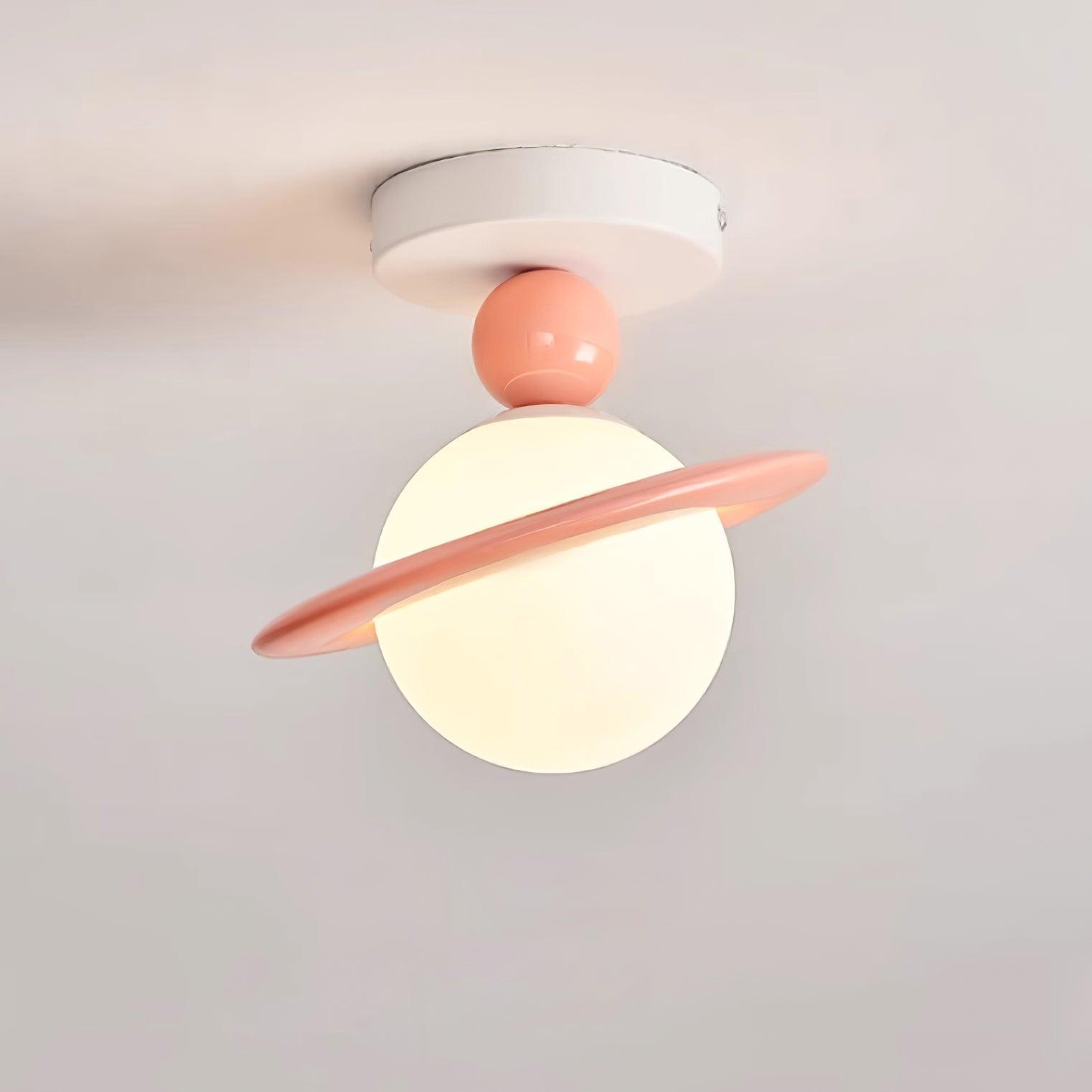 Pivoro Red and White Ceiling Light - Lamp Copper