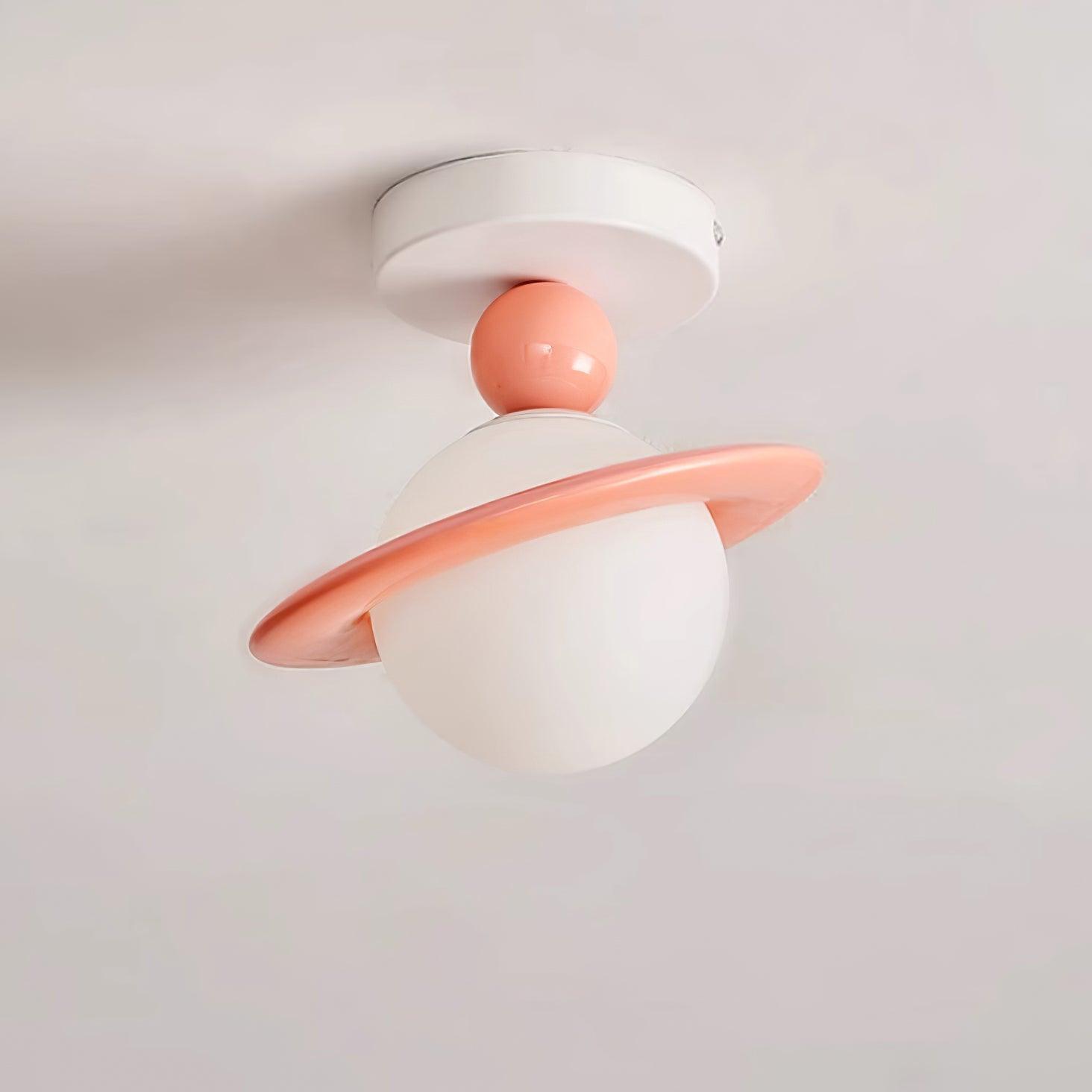 Pivoro Red and White Ceiling Light - Lamp Copper