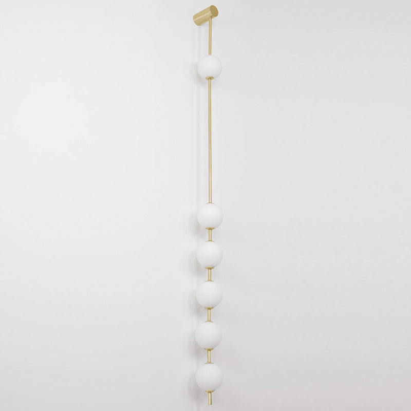 Valentina Vertical Balls Wall Lamp - Lamp Copper