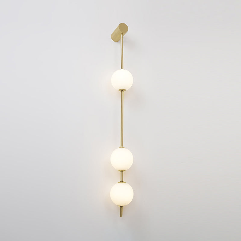 Valentina Vertical Balls Wall Lamp - Lamp Copper