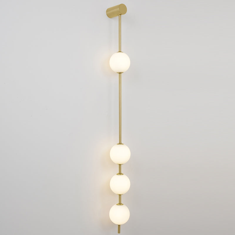 Valentina Vertical Balls Wall Lamp - Lamp Copper
