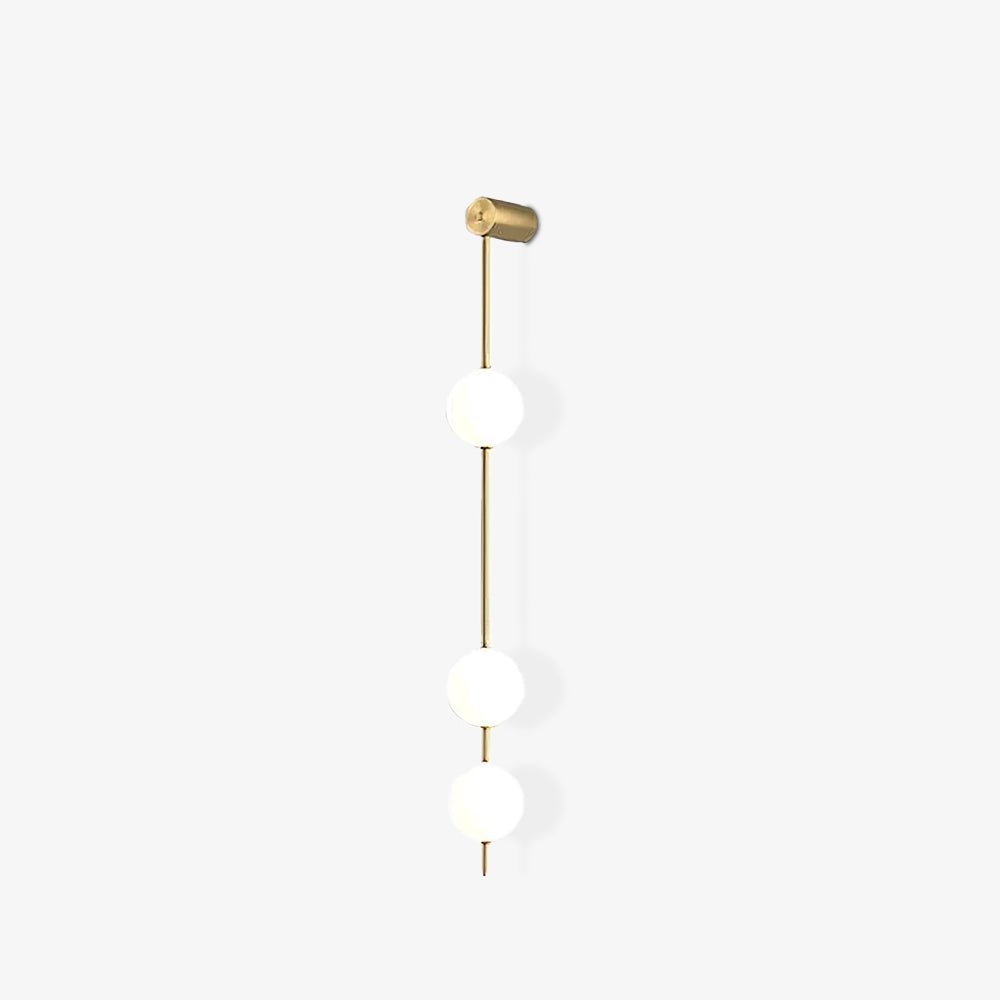 Valentina Vertical Balls Wall Lamp - Lamp Copper