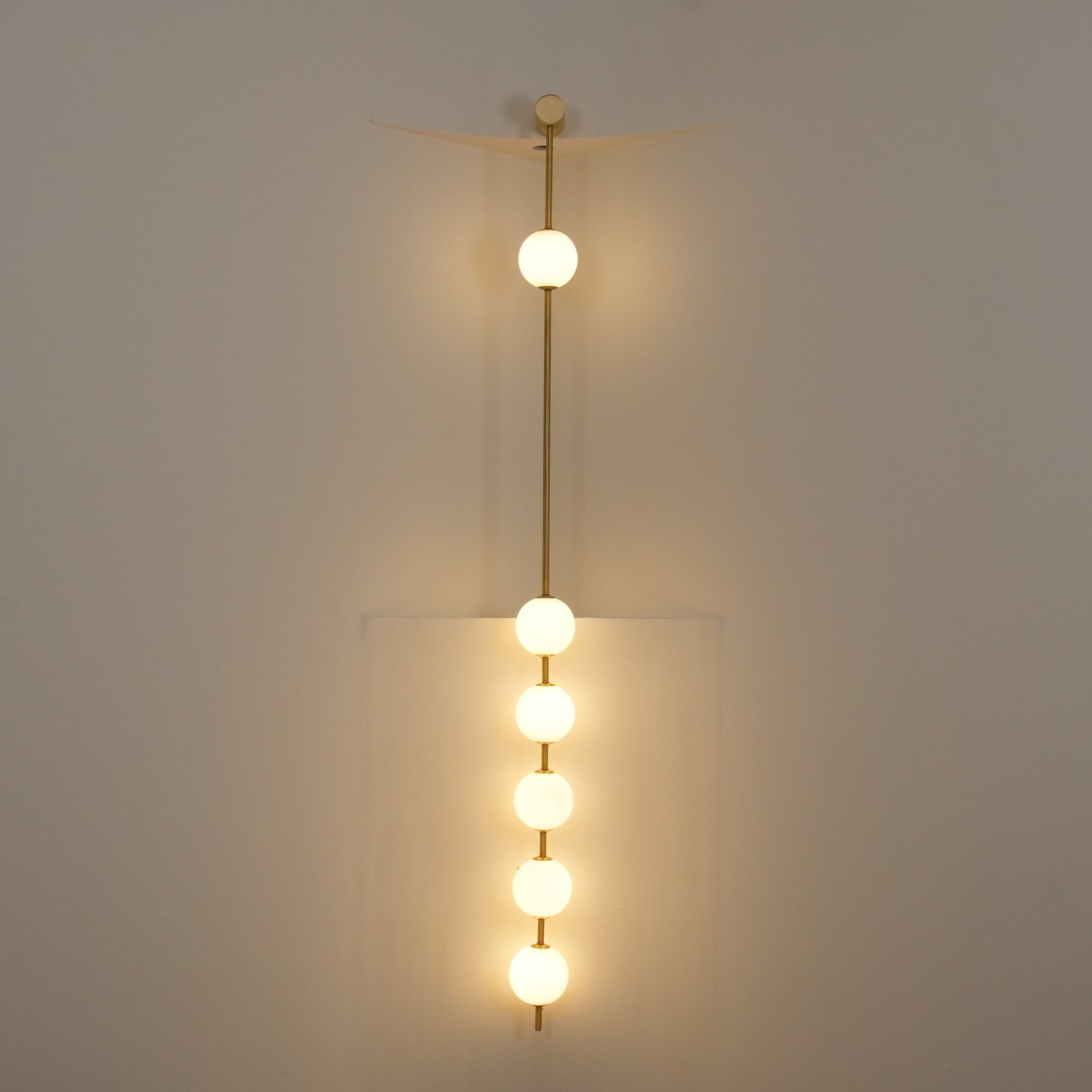 Valentina Vertical Balls Wall Lamp - Lamp Copper