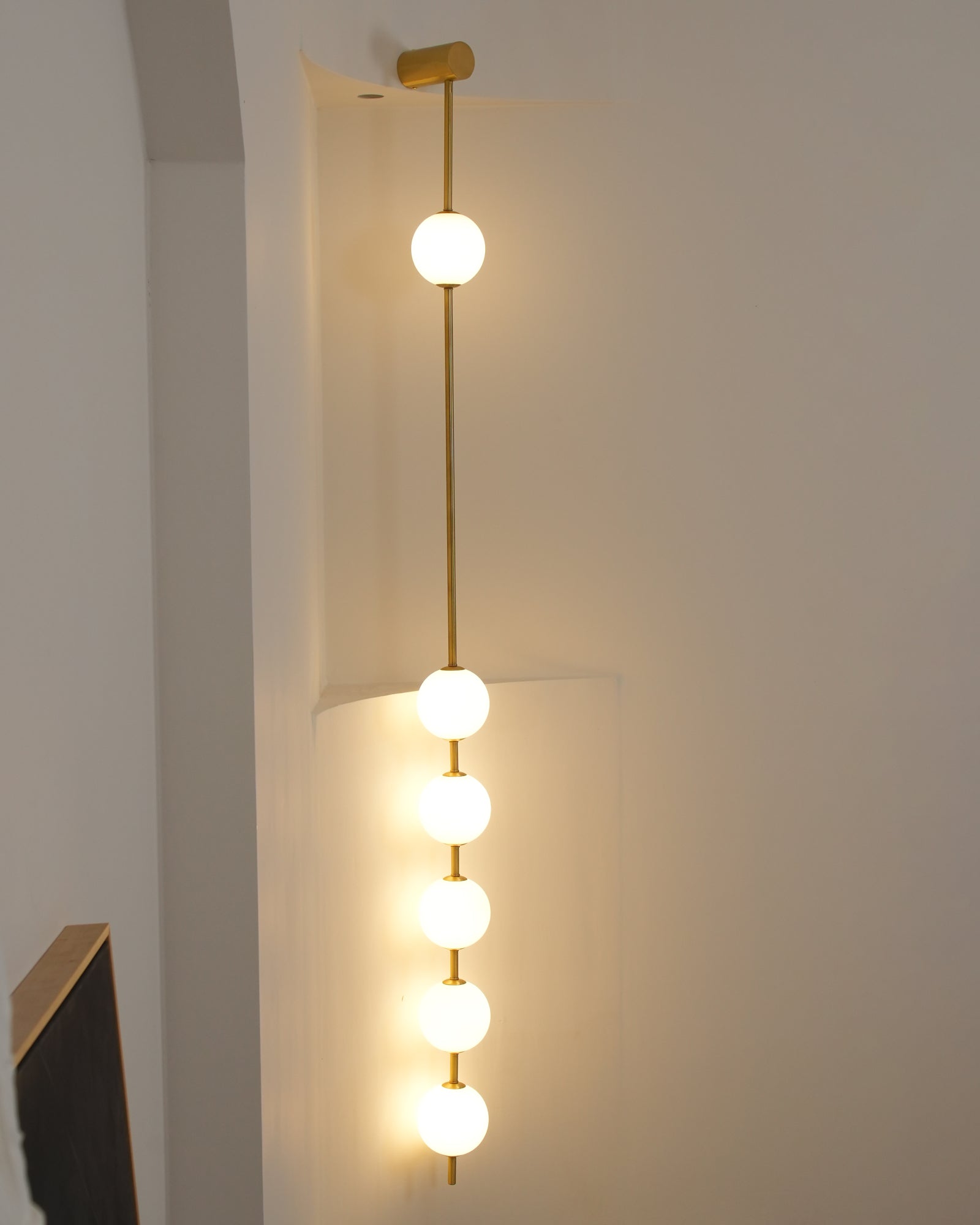 Valentina Vertical Balls Wall Lamp - Lamp Copper
