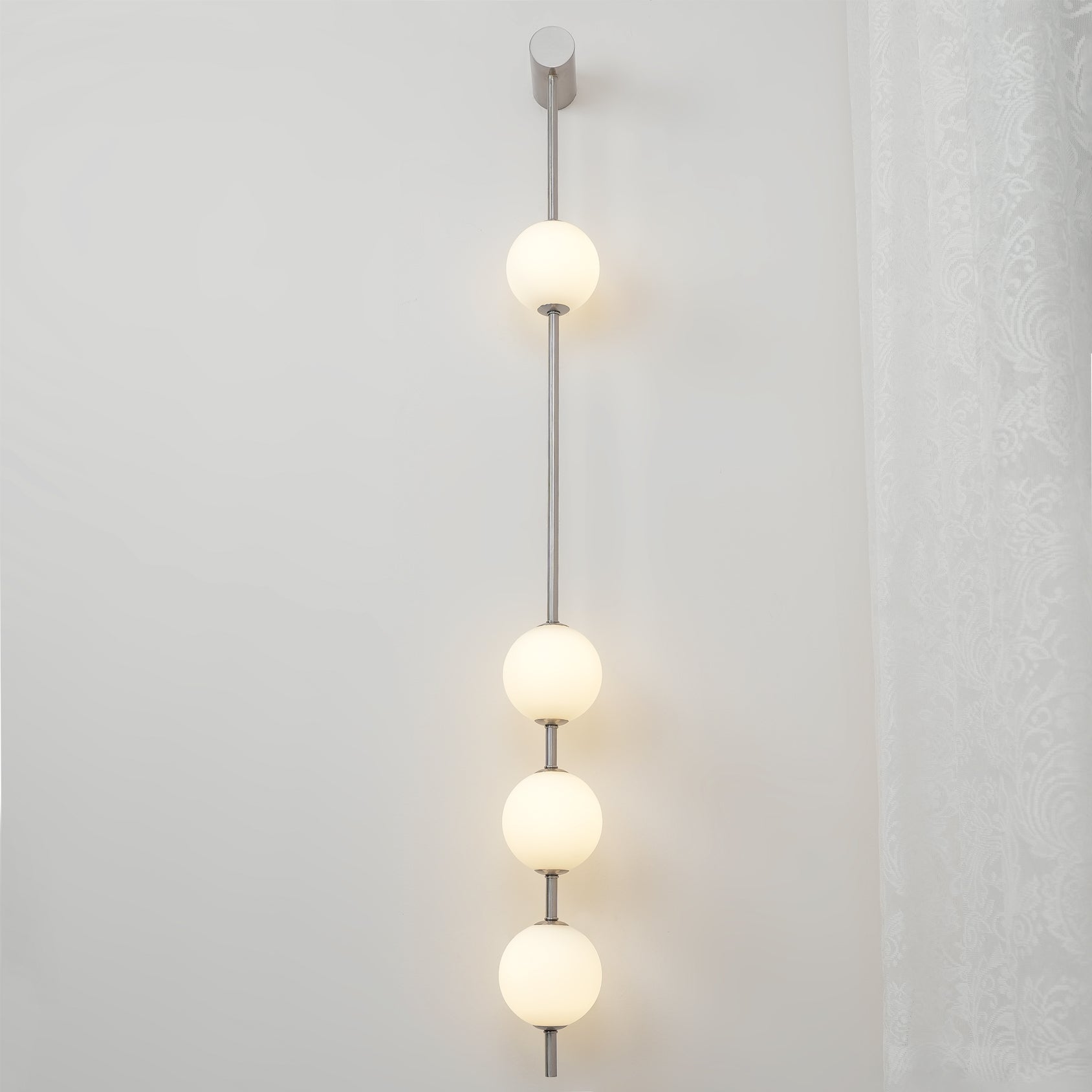 Valentina Vertical Balls Wall Lamp - Lamp Copper