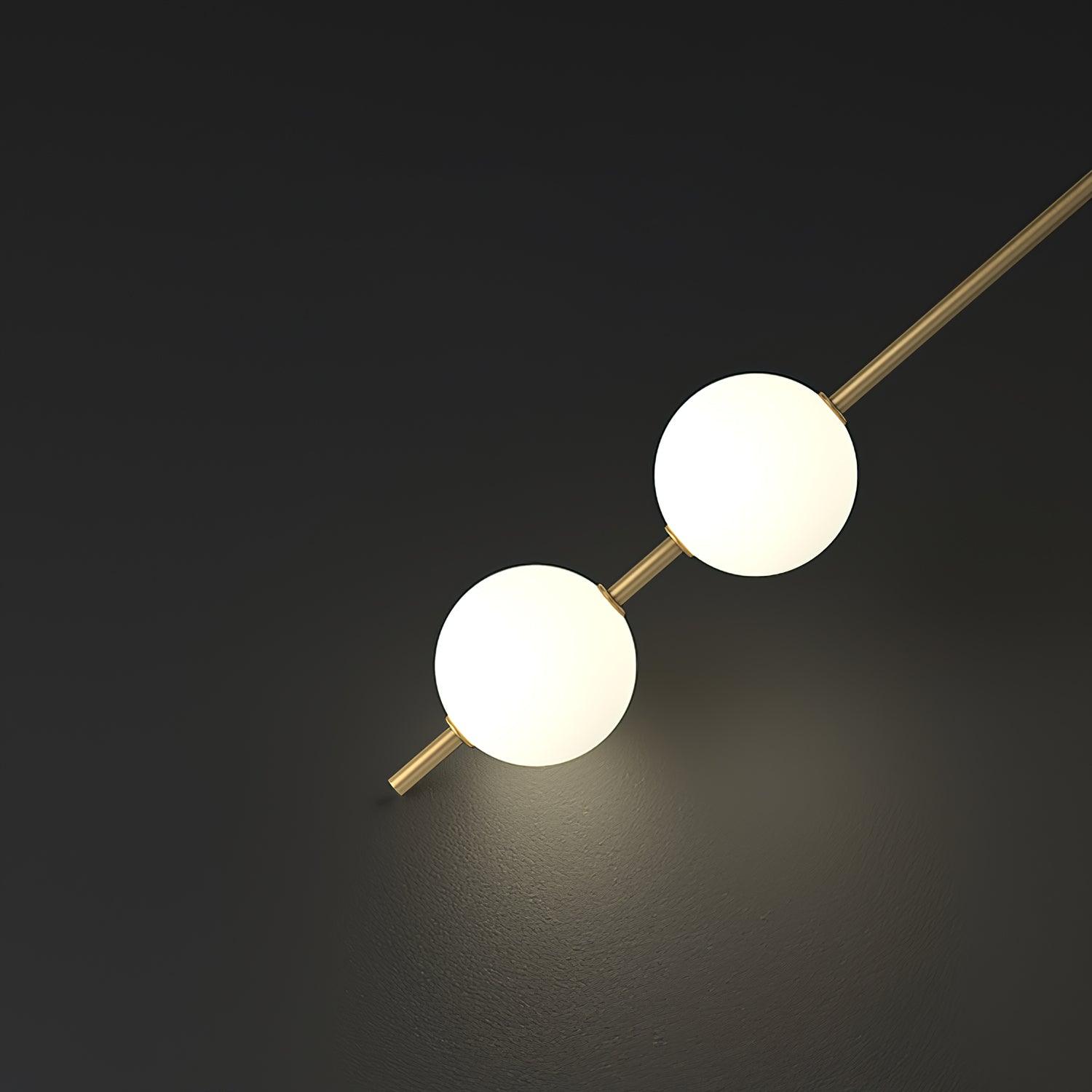 Valentina Vertical Balls Wall Lamp - Lamp Copper