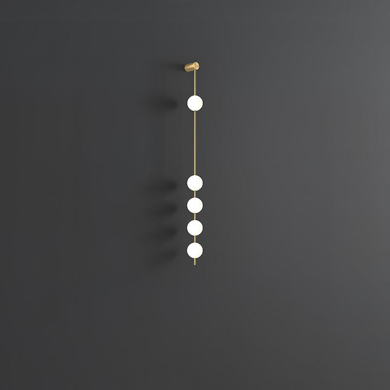 Valentina Vertical Balls Wall Lamp - Lamp Copper