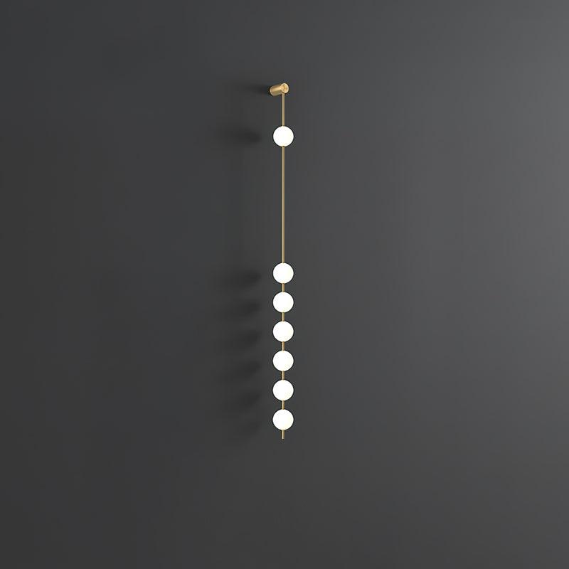 Valentina Vertical Balls Wall Lamp - Lamp Copper