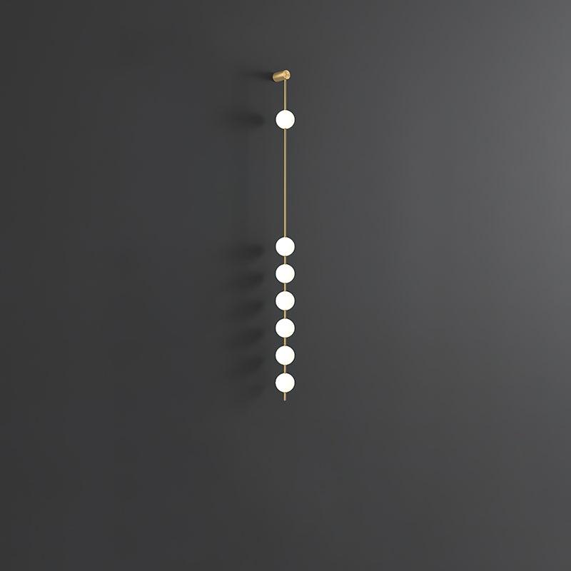 Valentina Vertical Balls Wall Lamp - Lamp Copper
