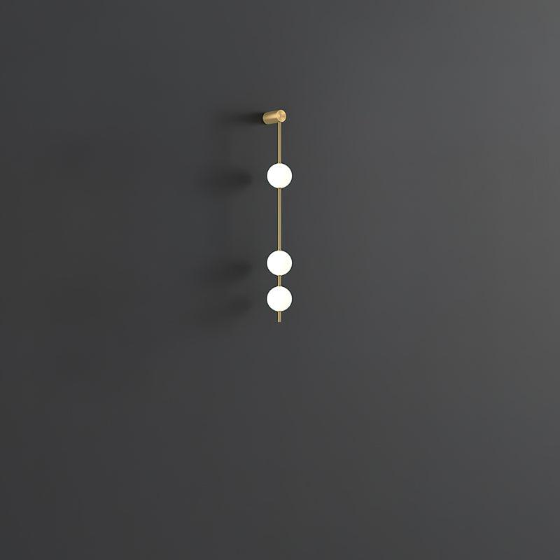 Valentina Vertical Balls Wall Lamp - Lamp Copper