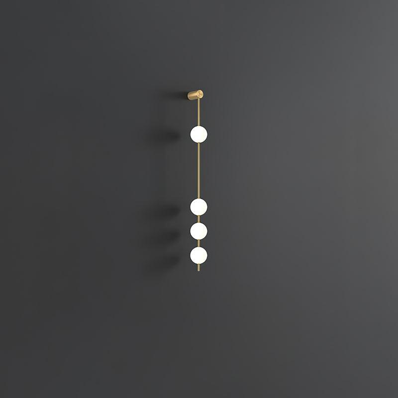 Valentina Vertical Balls Wall Lamp - Lamp Copper