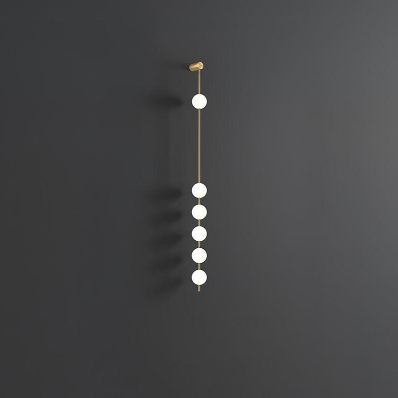Valentina Vertical Balls Wall Lamp - Lamp Copper