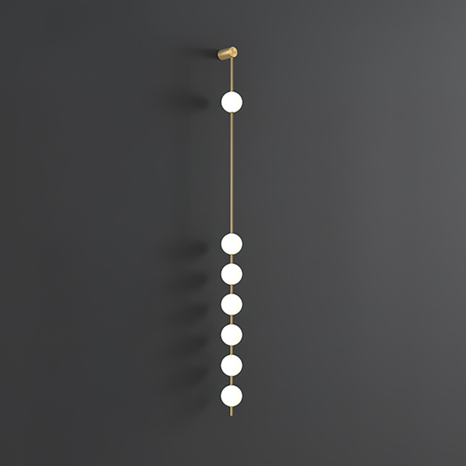 Valentina Vertical Balls Wall Lamp - Lamp Copper