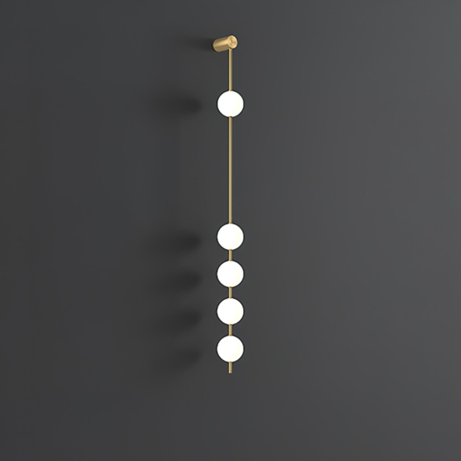 Valentina Vertical Balls Wall Lamp - Lamp Copper
