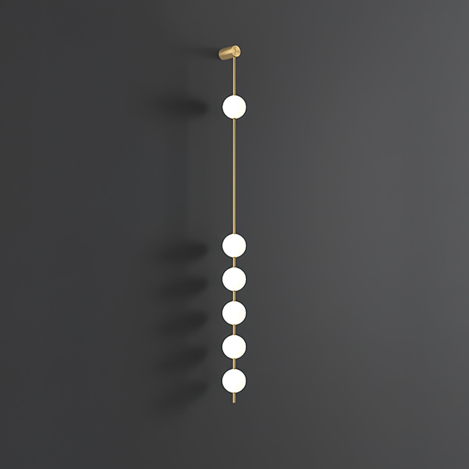 Valentina Vertical Balls Wall Lamp - Lamp Copper