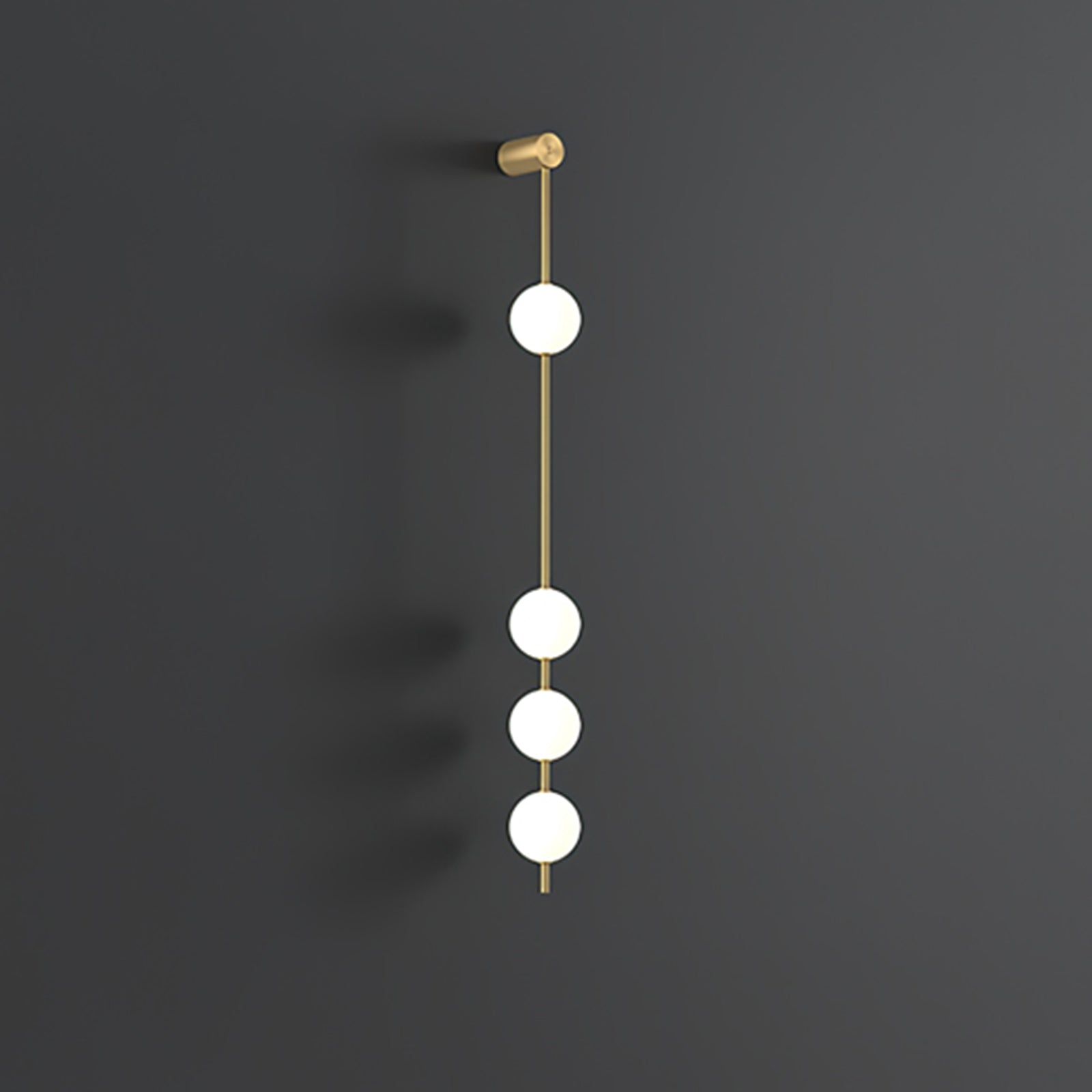Valentina Vertical Balls Wall Lamp - Lamp Copper