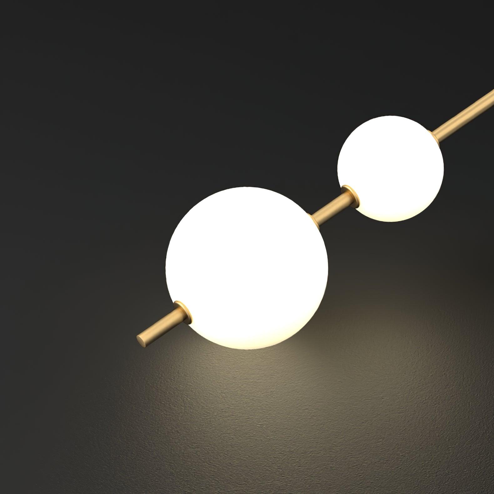 Cerin Vertical Globe Wall Lamp - Lamp Copper