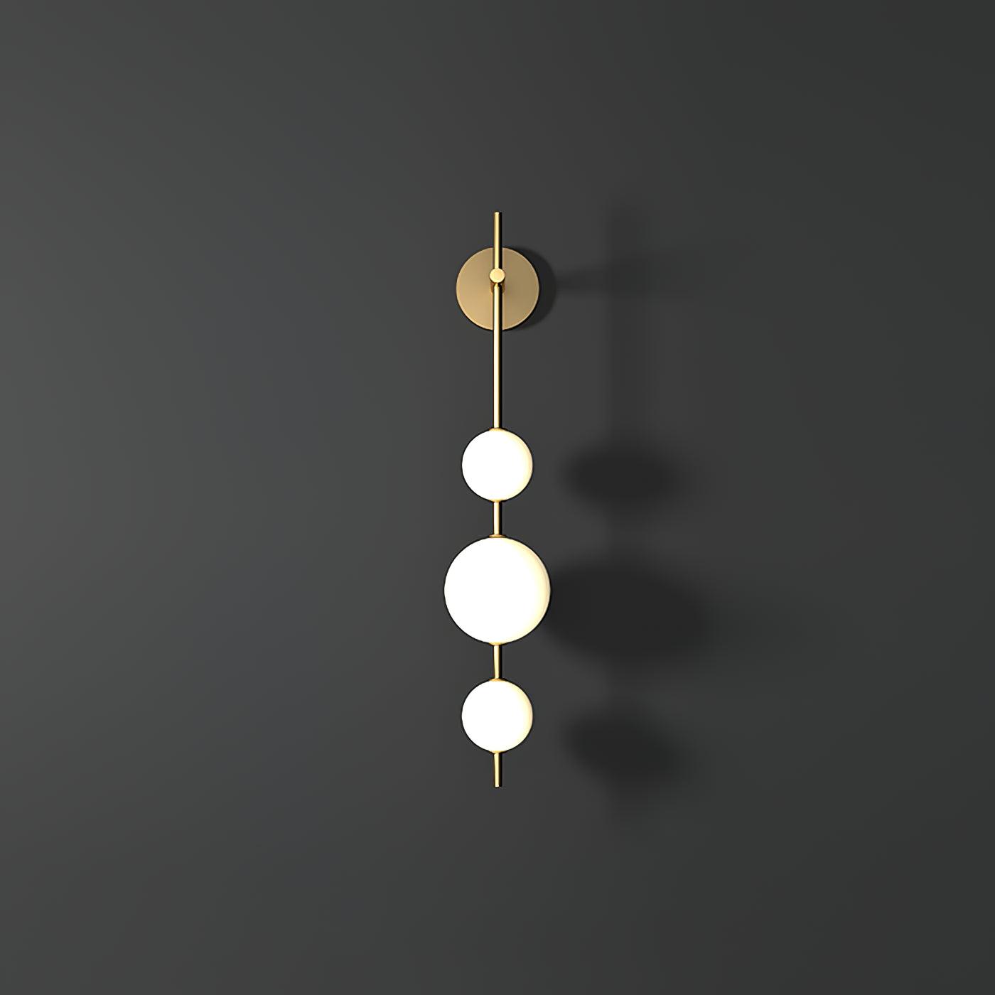 Cerin Vertical Globe Wall Lamp - Lamp Copper