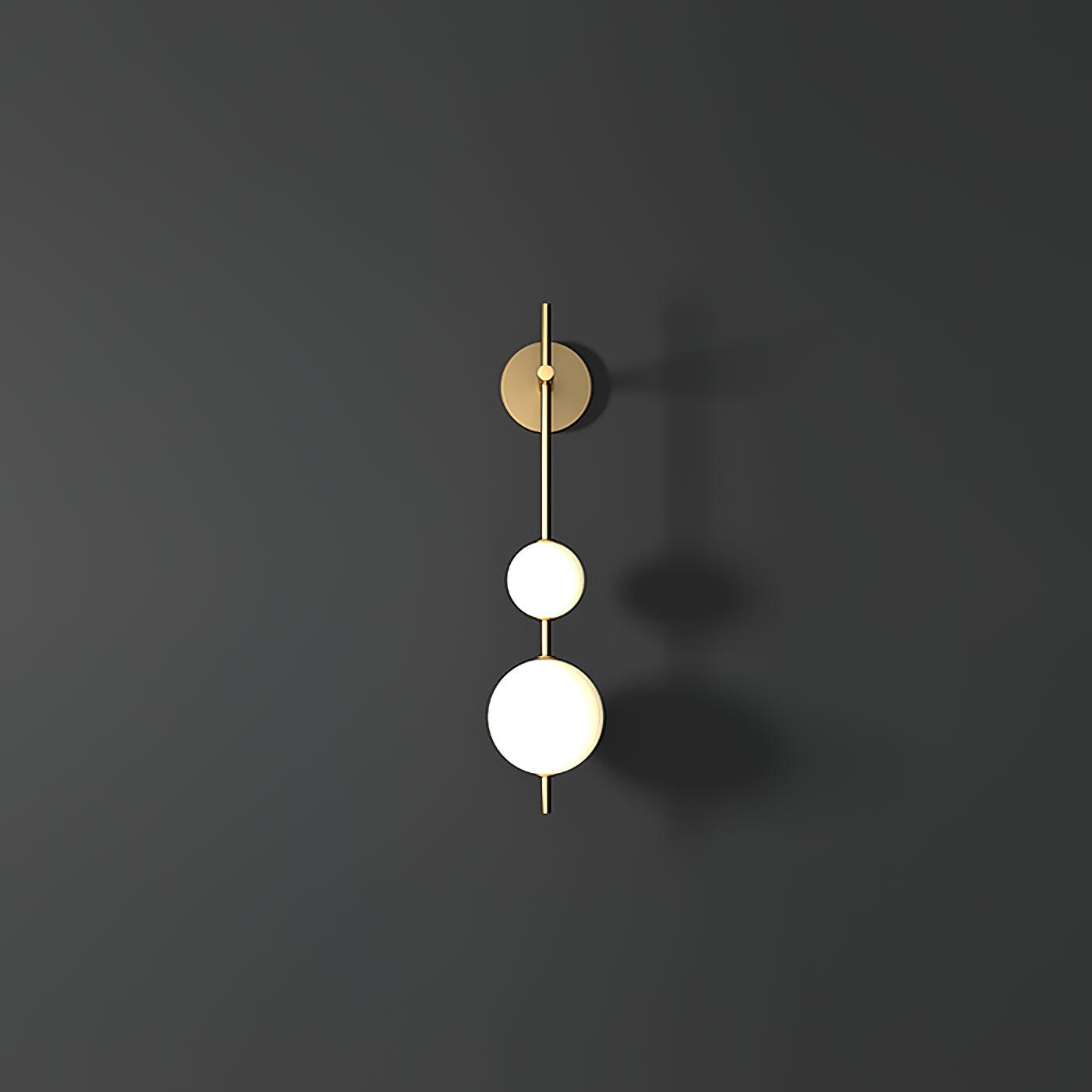 Cerin Vertical Globe Wall Lamp - Lamp Copper