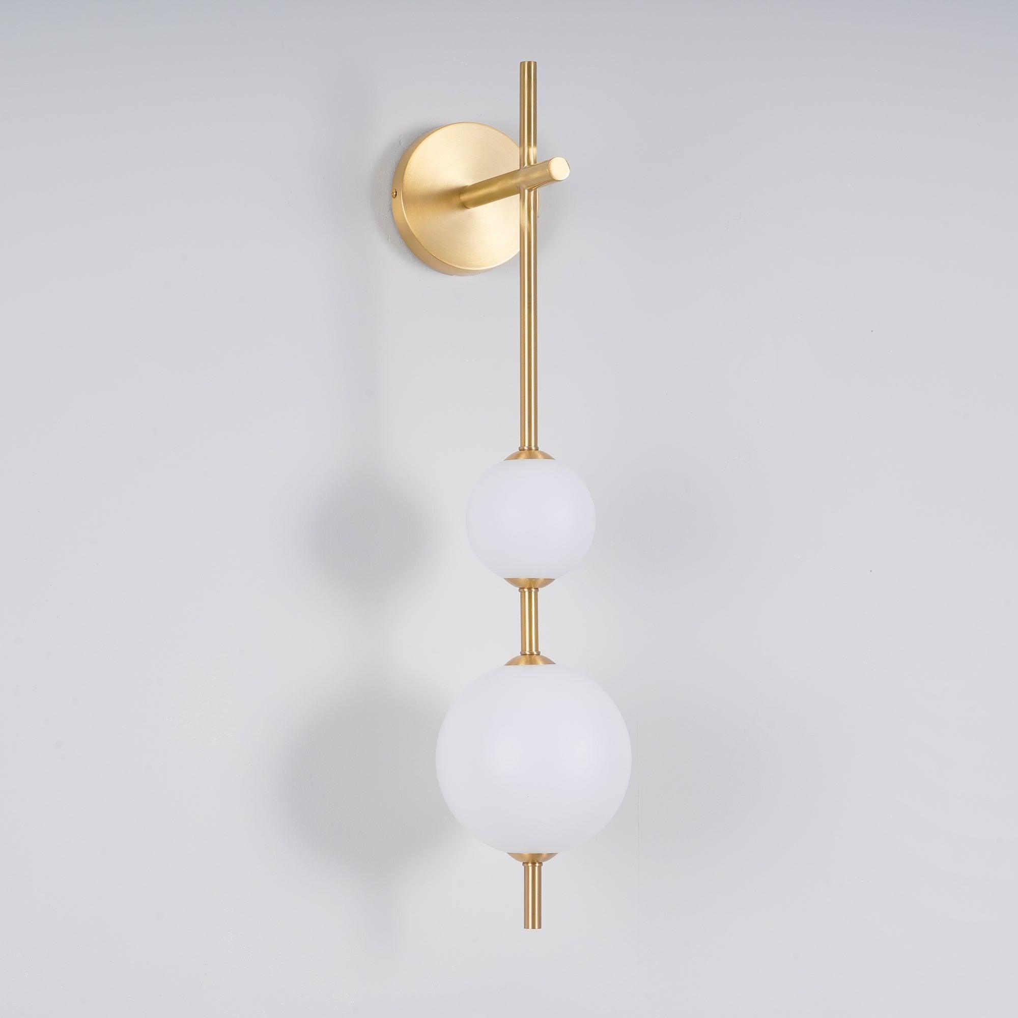 Cerin Vertical Globe Wall Lamp - Lamp Copper