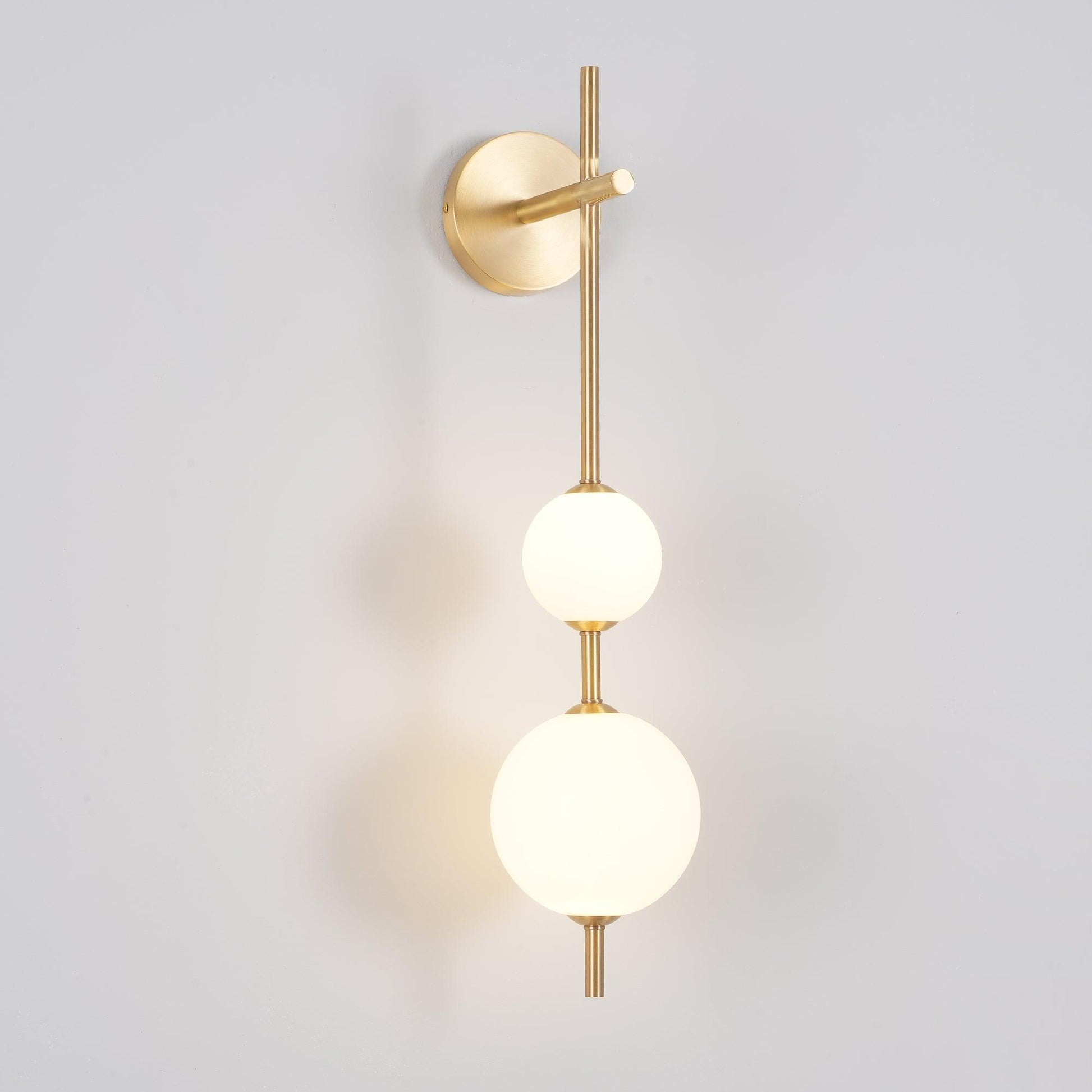 Cerin Vertical Globe Wall Lamp - Lamp Copper