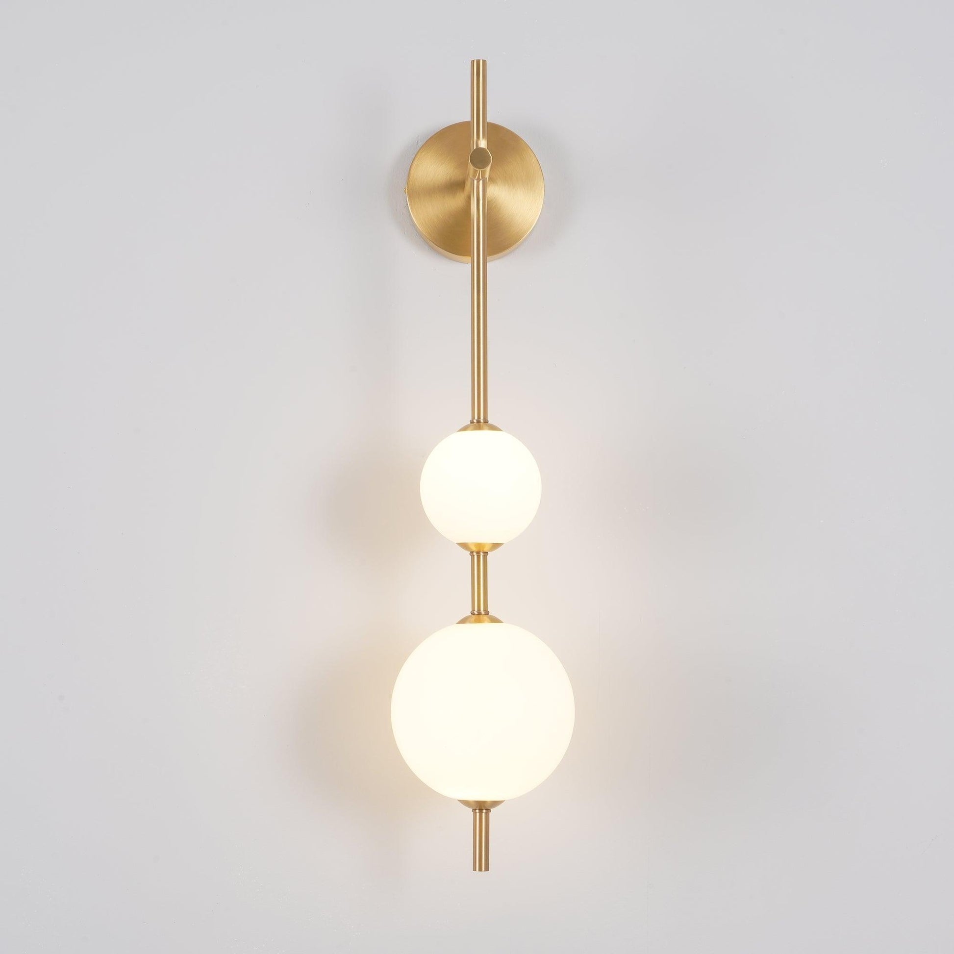 Cerin Vertical Globe Wall Lamp - Lamp Copper