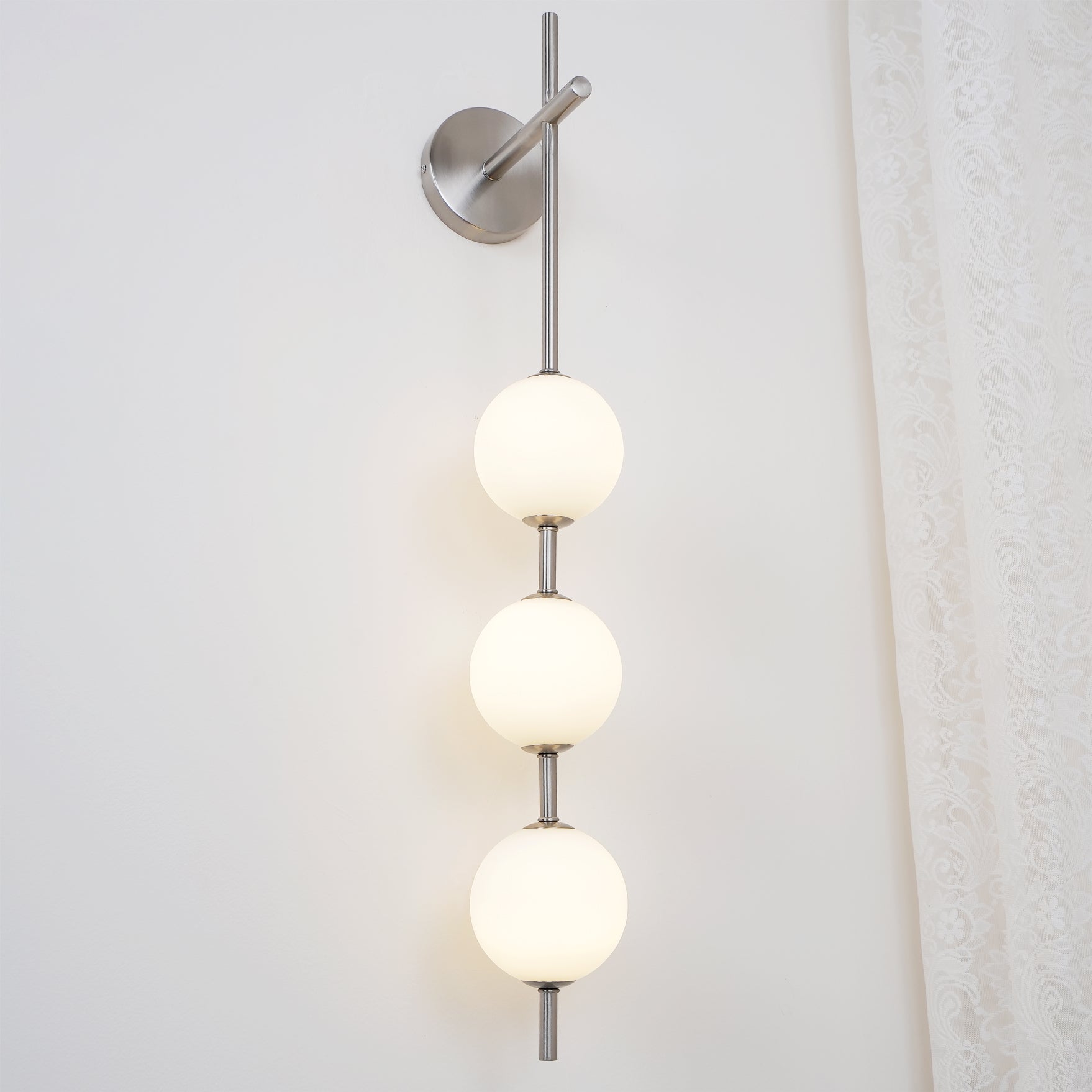 Cerin Vertical Globe Wall Lamp - Lamp Copper