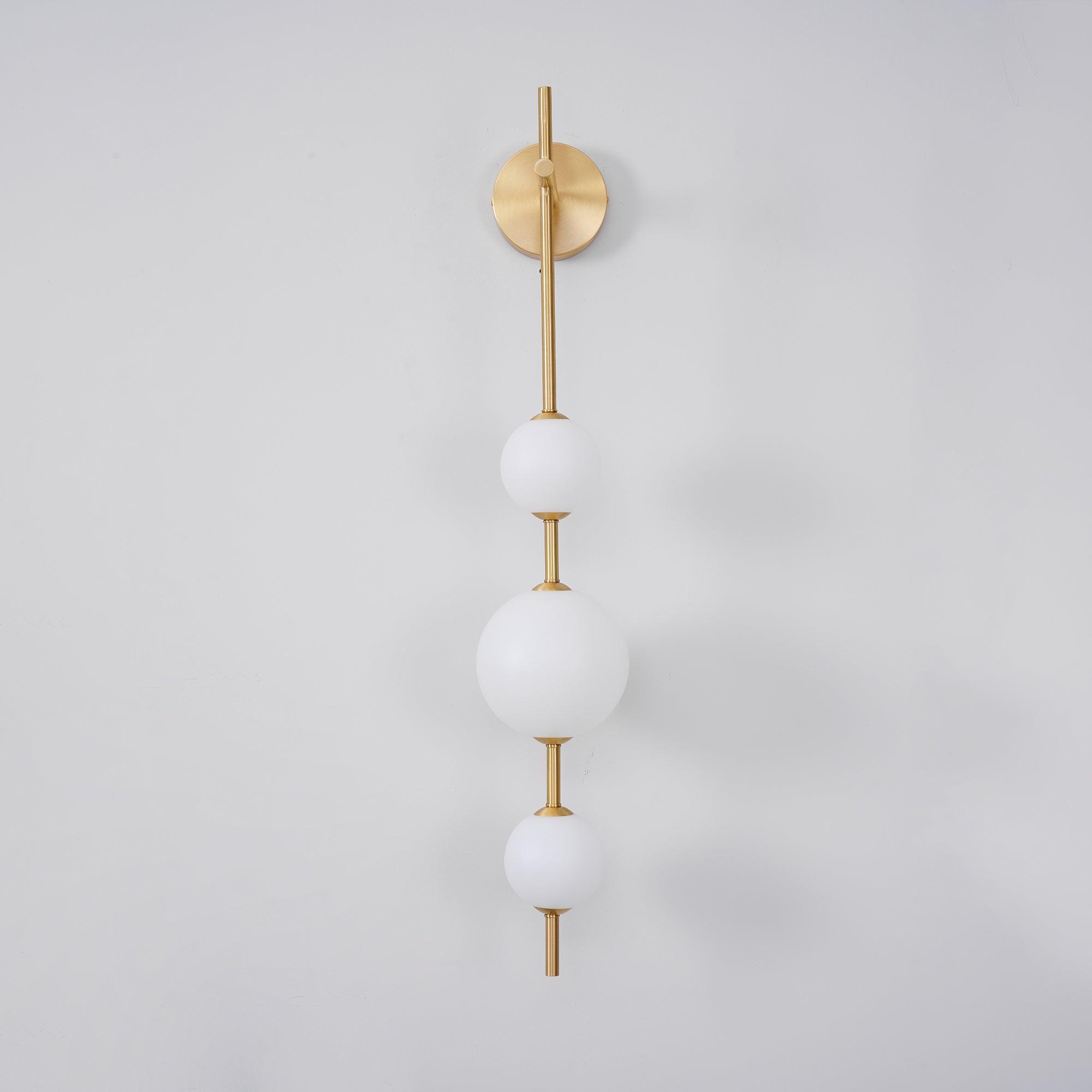 Cerin Vertical Globe Wall Lamp - Lamp Copper