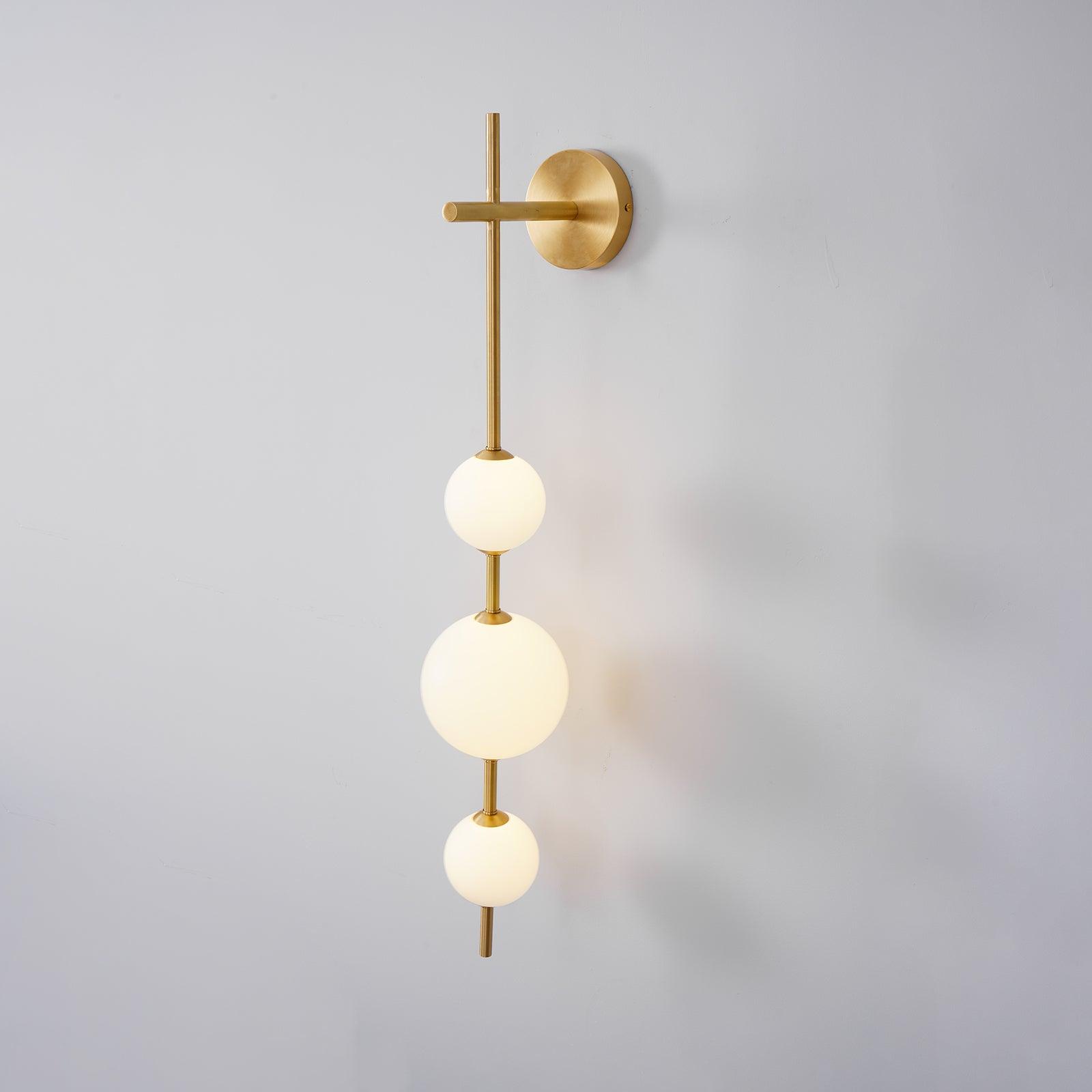 Cerin Vertical Globe Wall Lamp - Lamp Copper