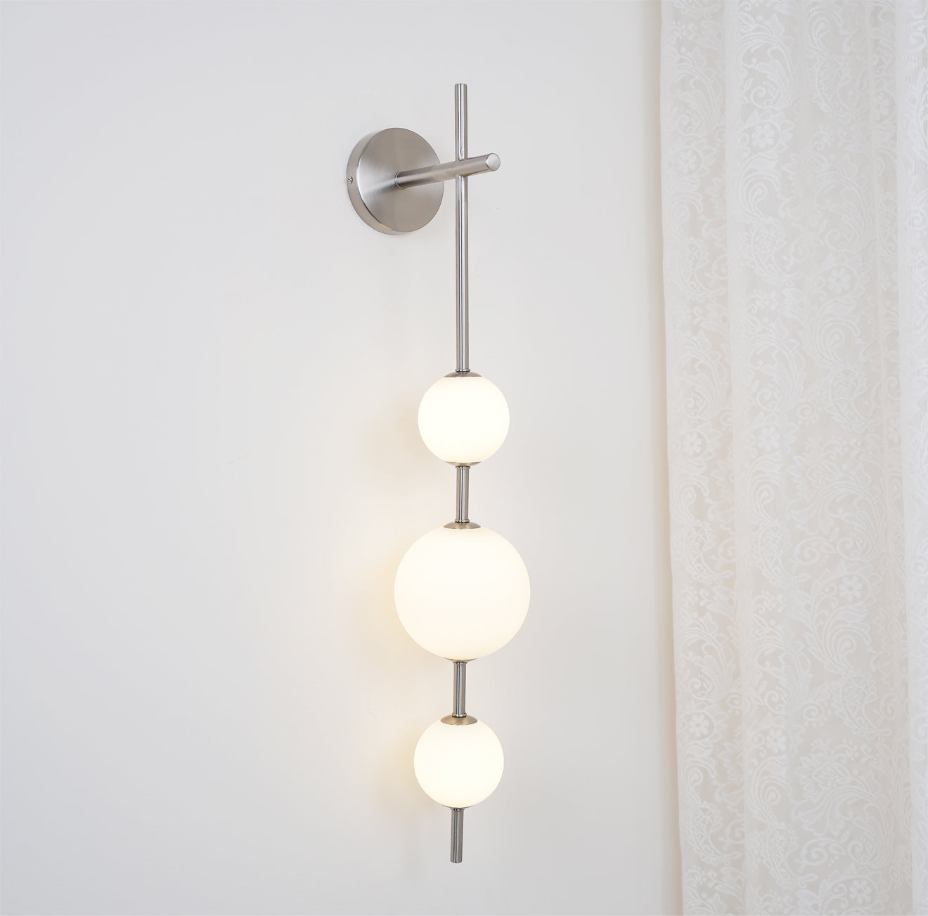 Cerin Vertical Globe Wall Lamp - Lamp Copper
