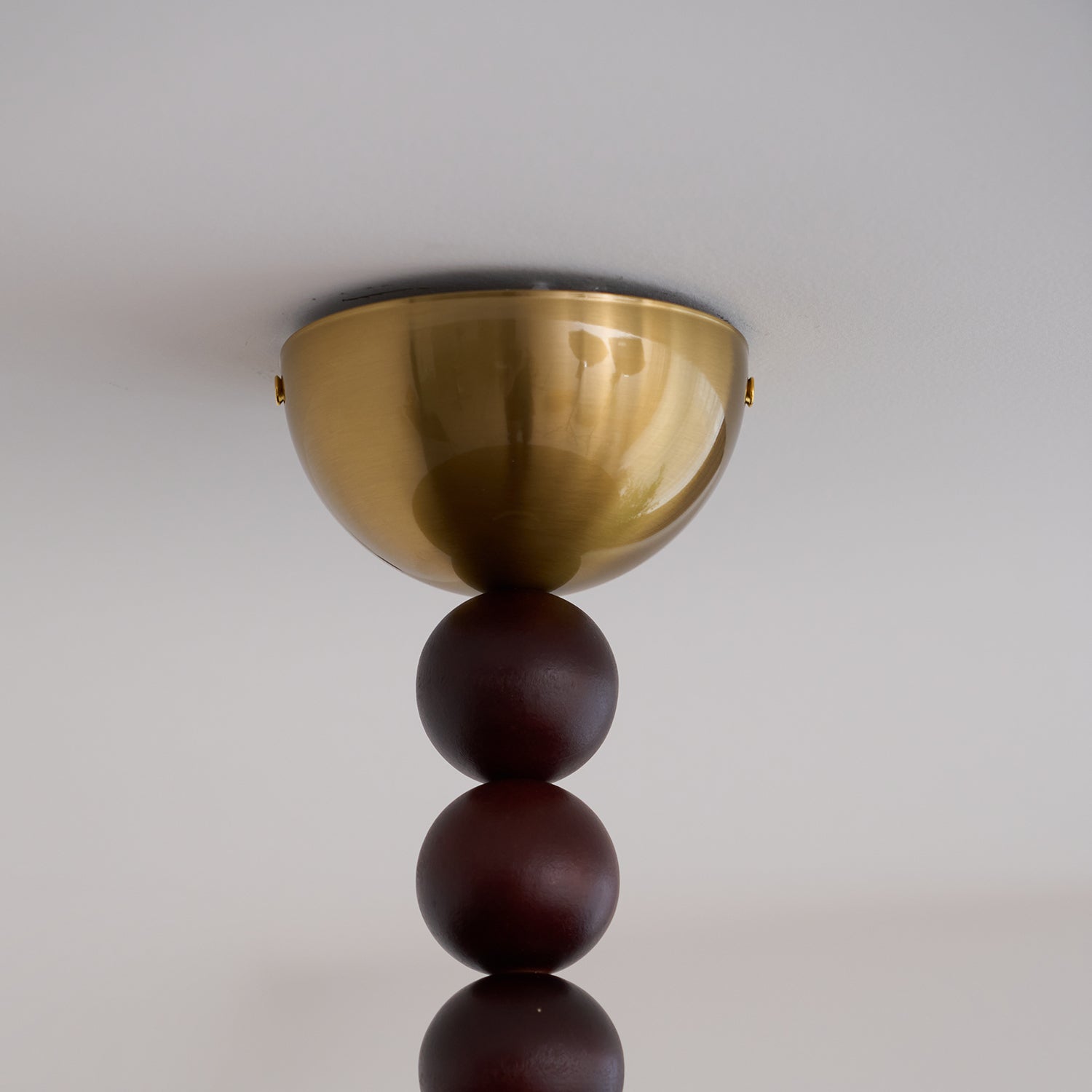 Yeste Ceiling Light Walnut Color & White Imitation Alabaster - Lamp Copper