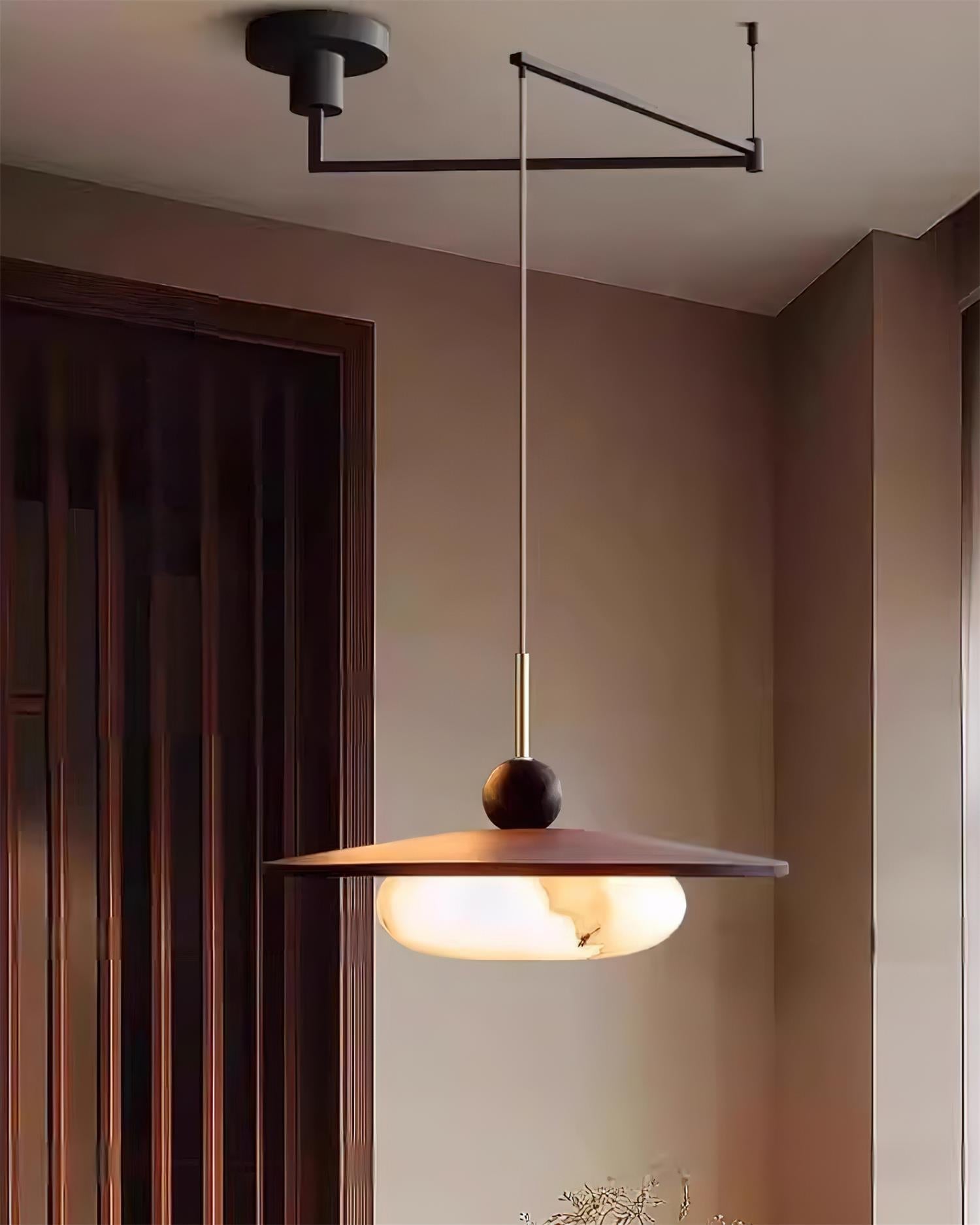 Avione Adjustable Pendant Light - Lamp Copper
