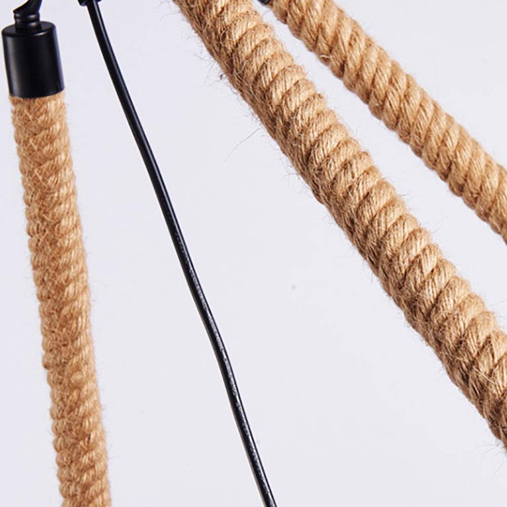 Epoch Industrial LED Pendant Light Black Metal/Rope Cafe/Bar - Lamp Copper