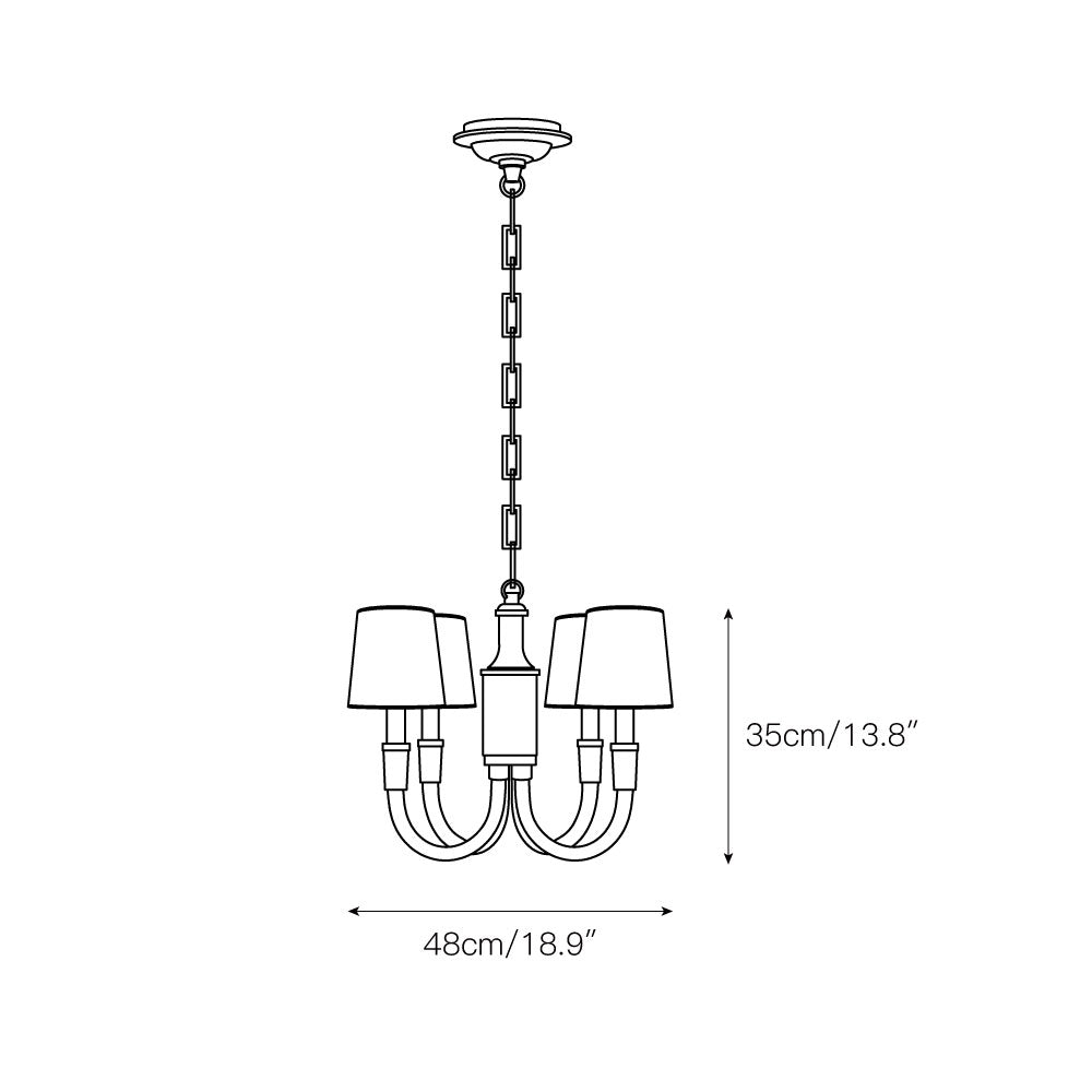 Syvinor Postmodern Luxury Crystal Fabric Chandelier - Lamp Copper