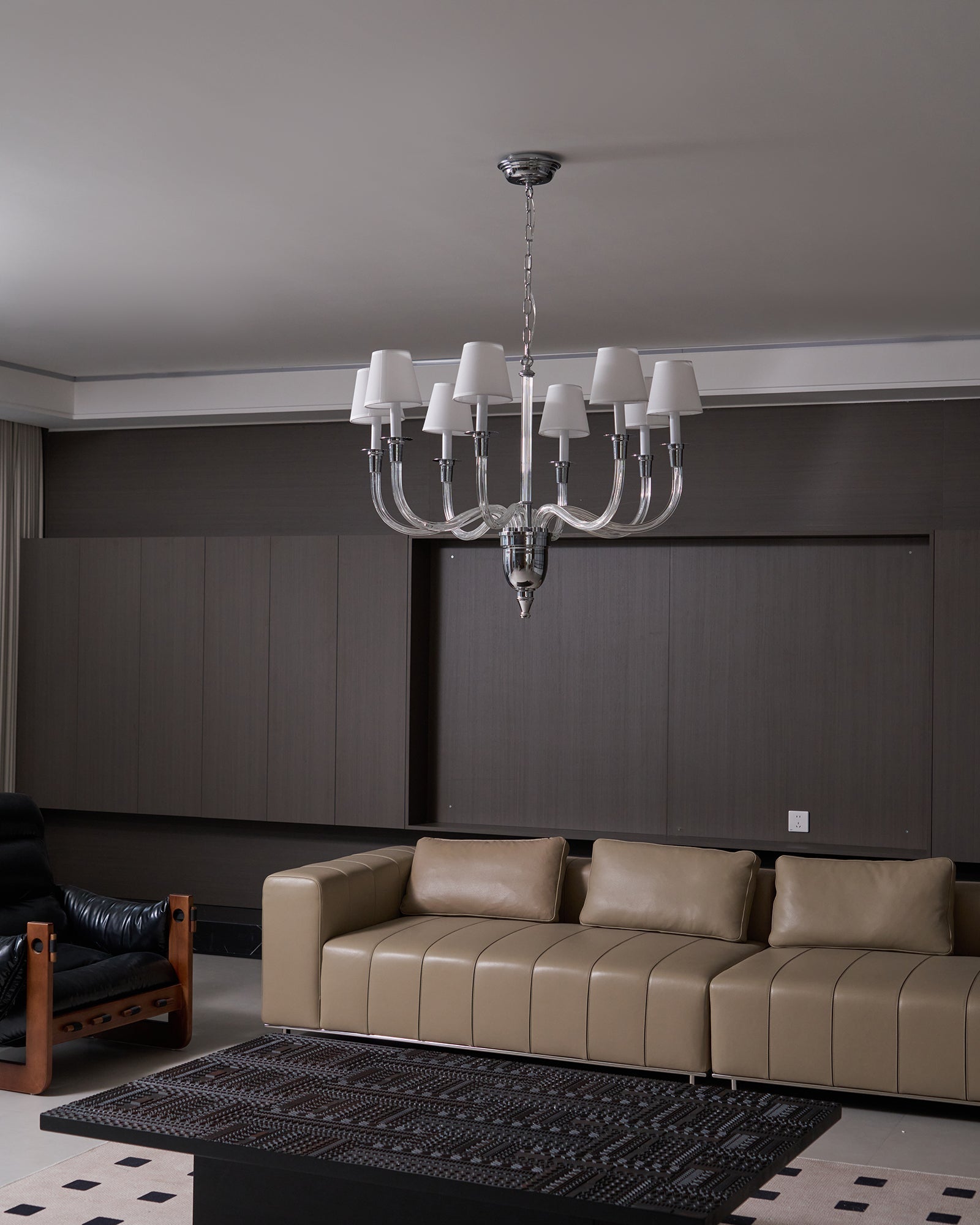 Syvinor Postmodern Luxury Crystal Fabric Chandelier - Lamp Copper