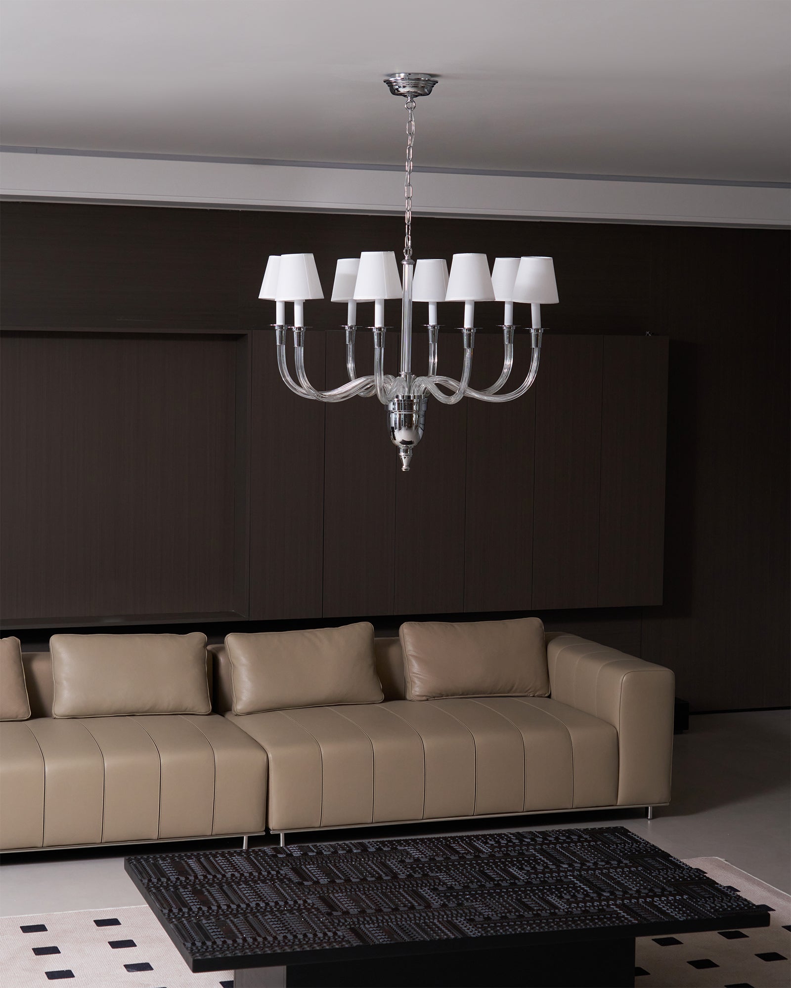 Syvinor Postmodern Luxury Crystal Fabric Chandelier - Lamp Copper
