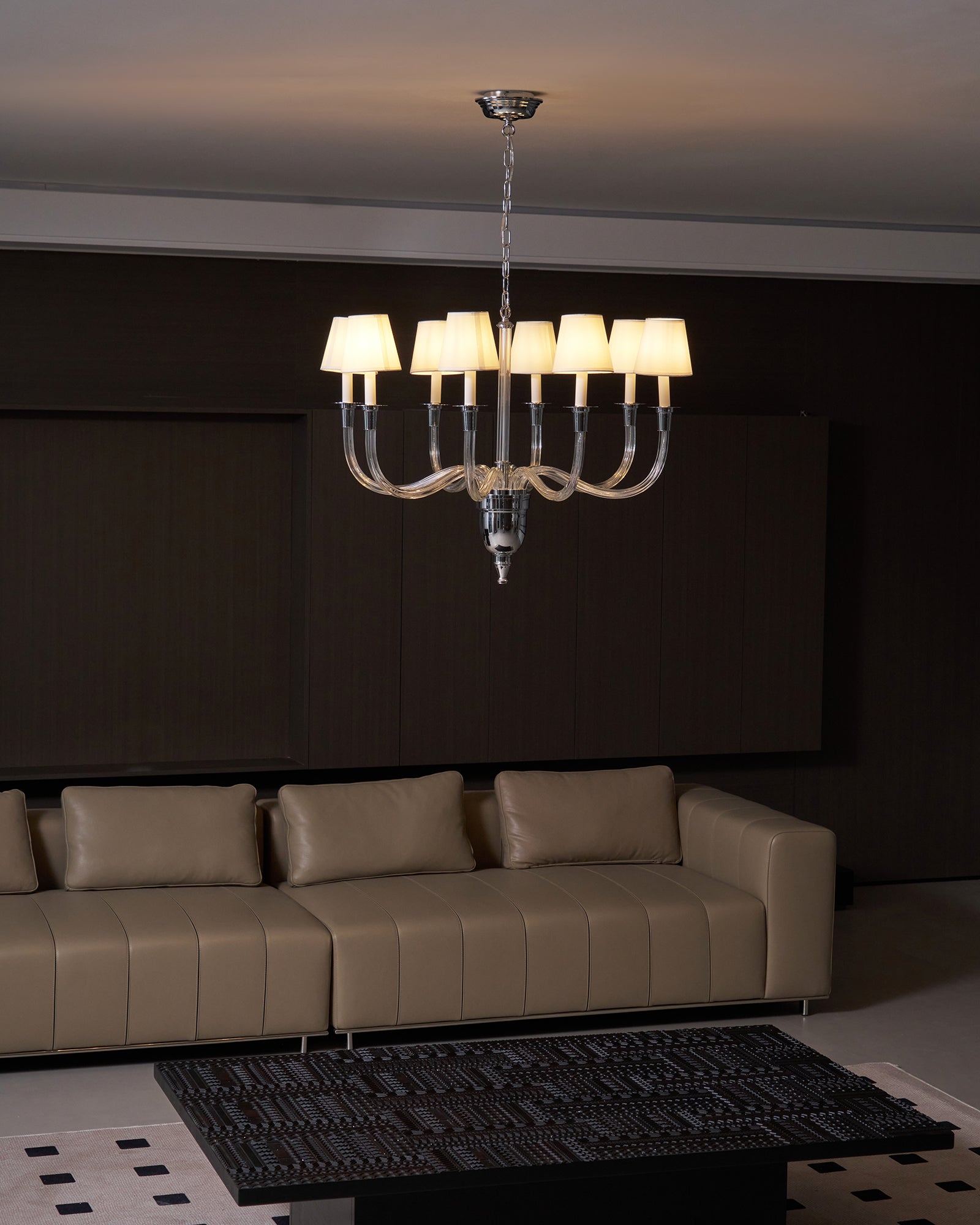 Syvinor Postmodern Luxury Crystal Fabric Chandelier - Lamp Copper