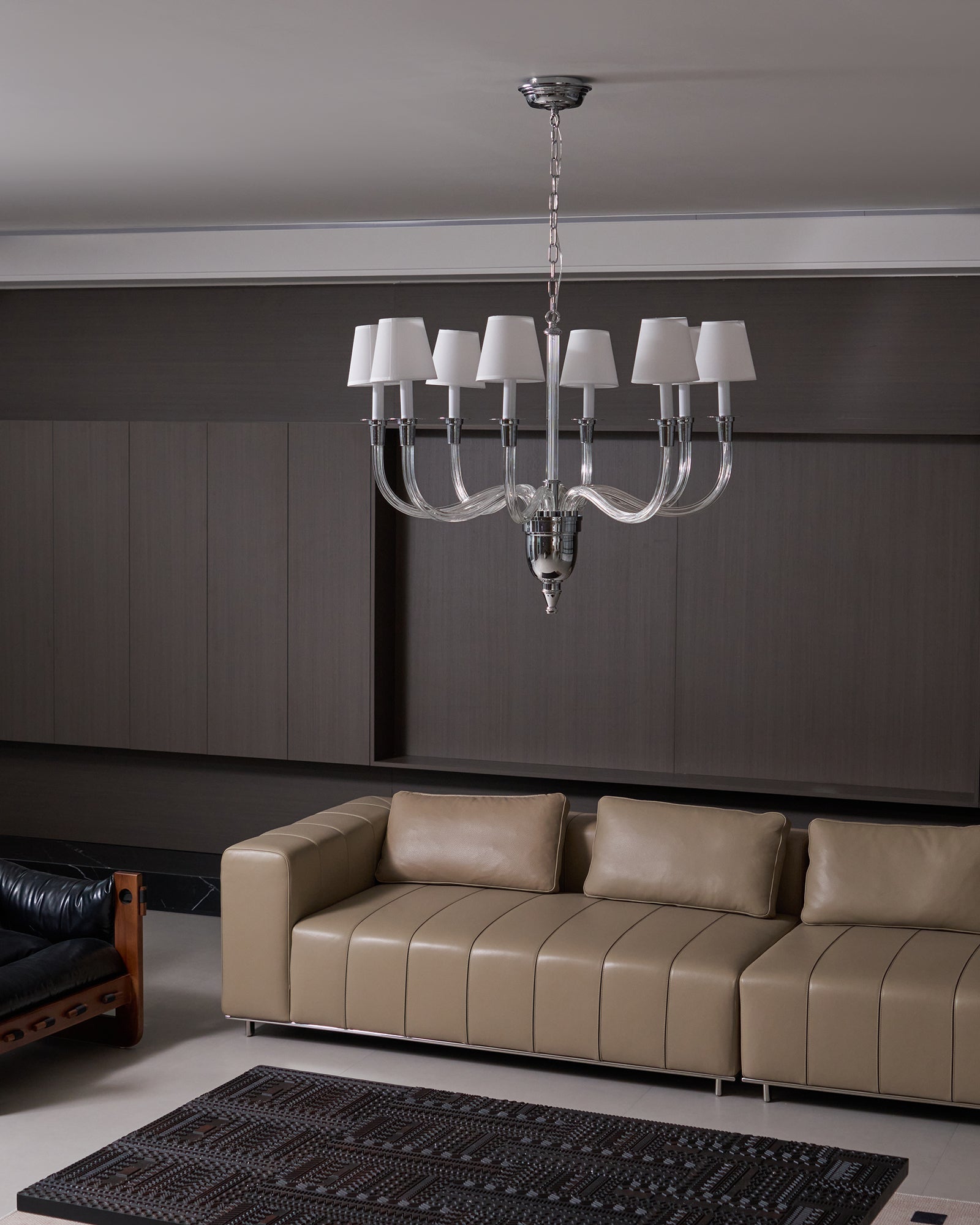 Syvinor Postmodern Luxury Crystal Fabric Chandelier - Lamp Copper