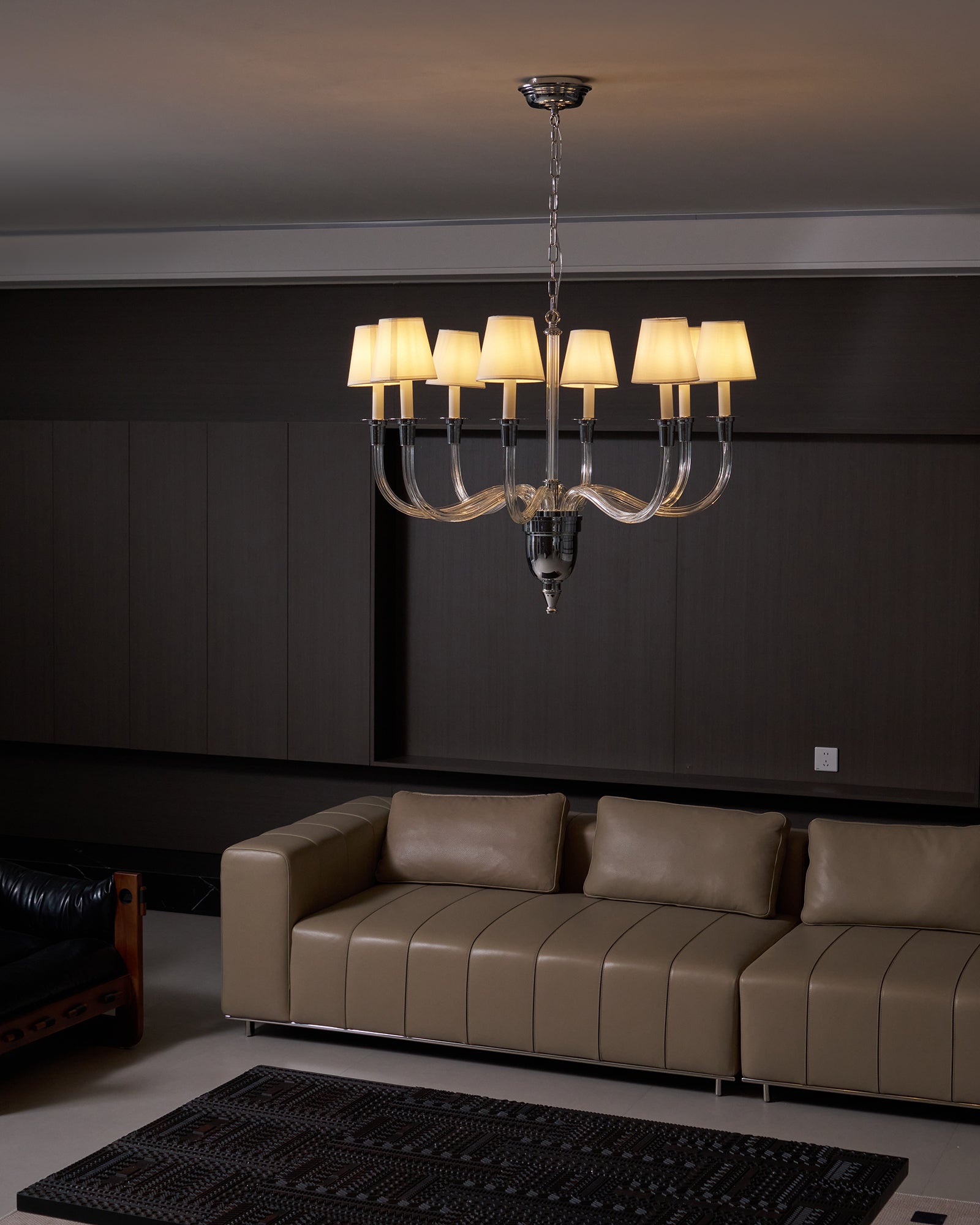 Syvinor Postmodern Luxury Crystal Fabric Chandelier - Lamp Copper