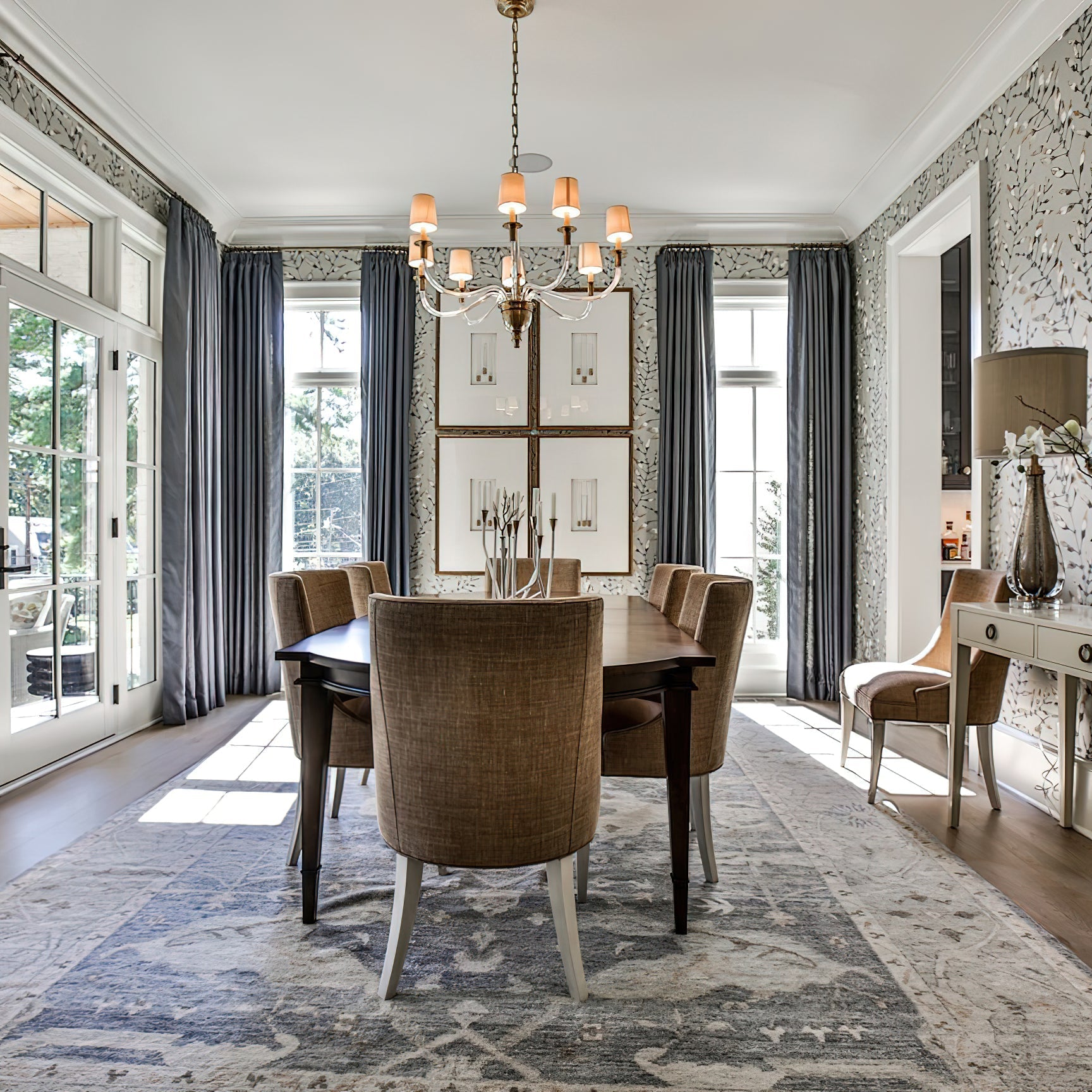 Syvinor Postmodern Luxury Crystal Fabric Chandelier - Lamp Copper