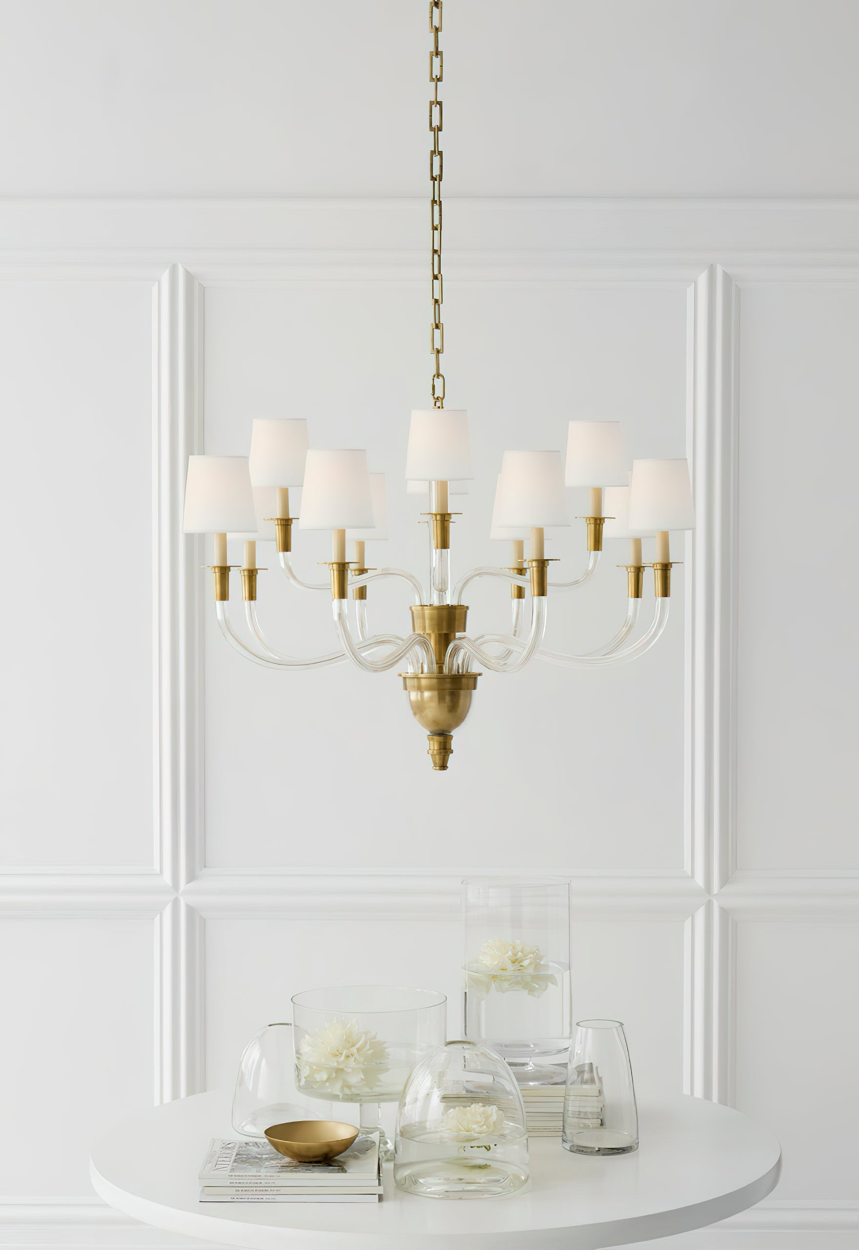 Syvinor Postmodern Luxury Crystal Fabric Chandelier - Lamp Copper