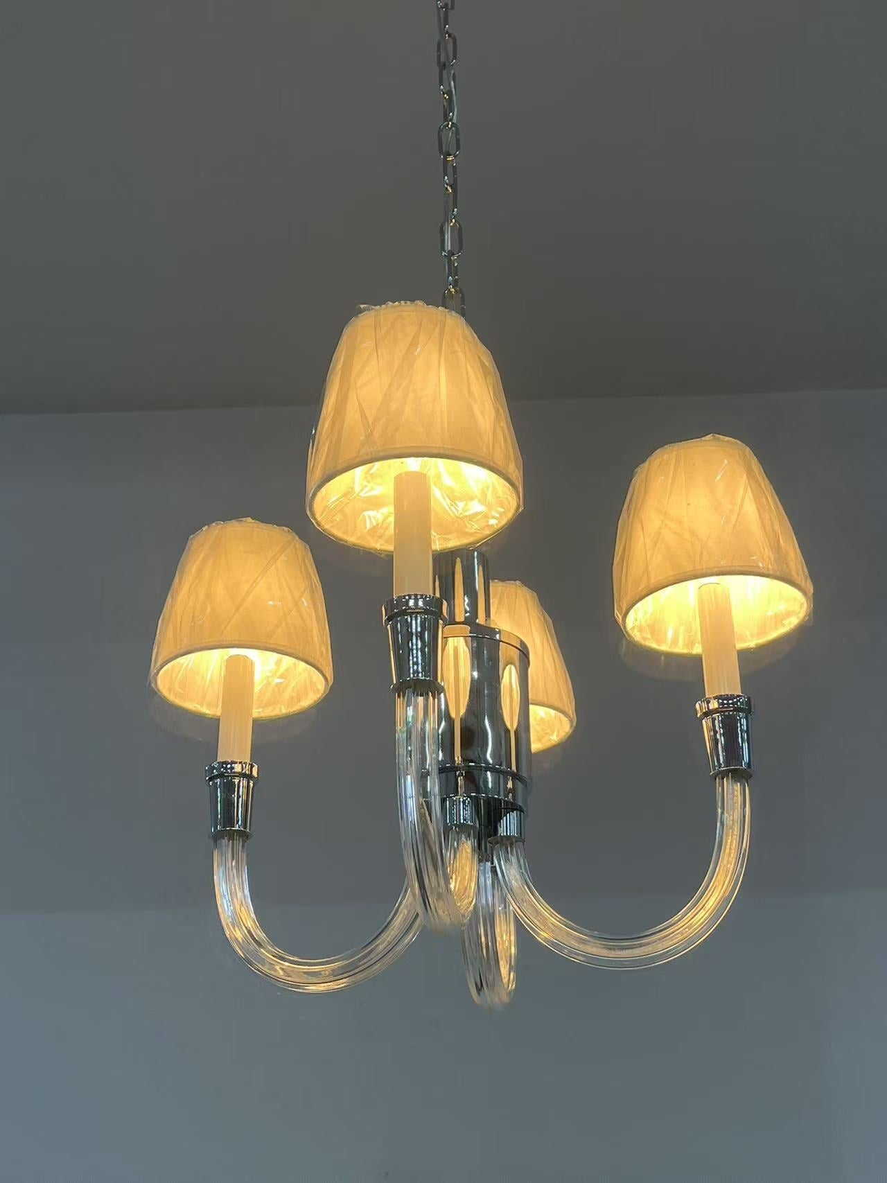 Syvinor Postmodern Luxury Crystal Fabric Chandelier - Lamp Copper
